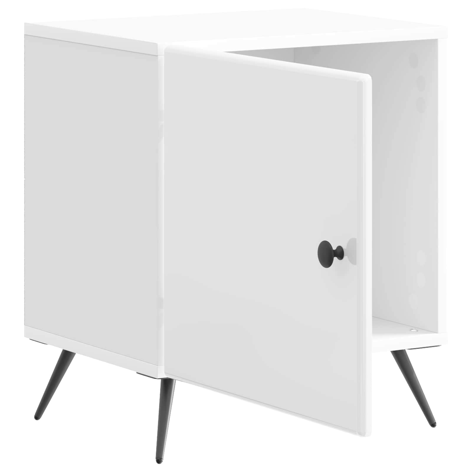Noćni ormar 2 pcs Bijela visokog sjaja 43 x 34,5 x 50 cm