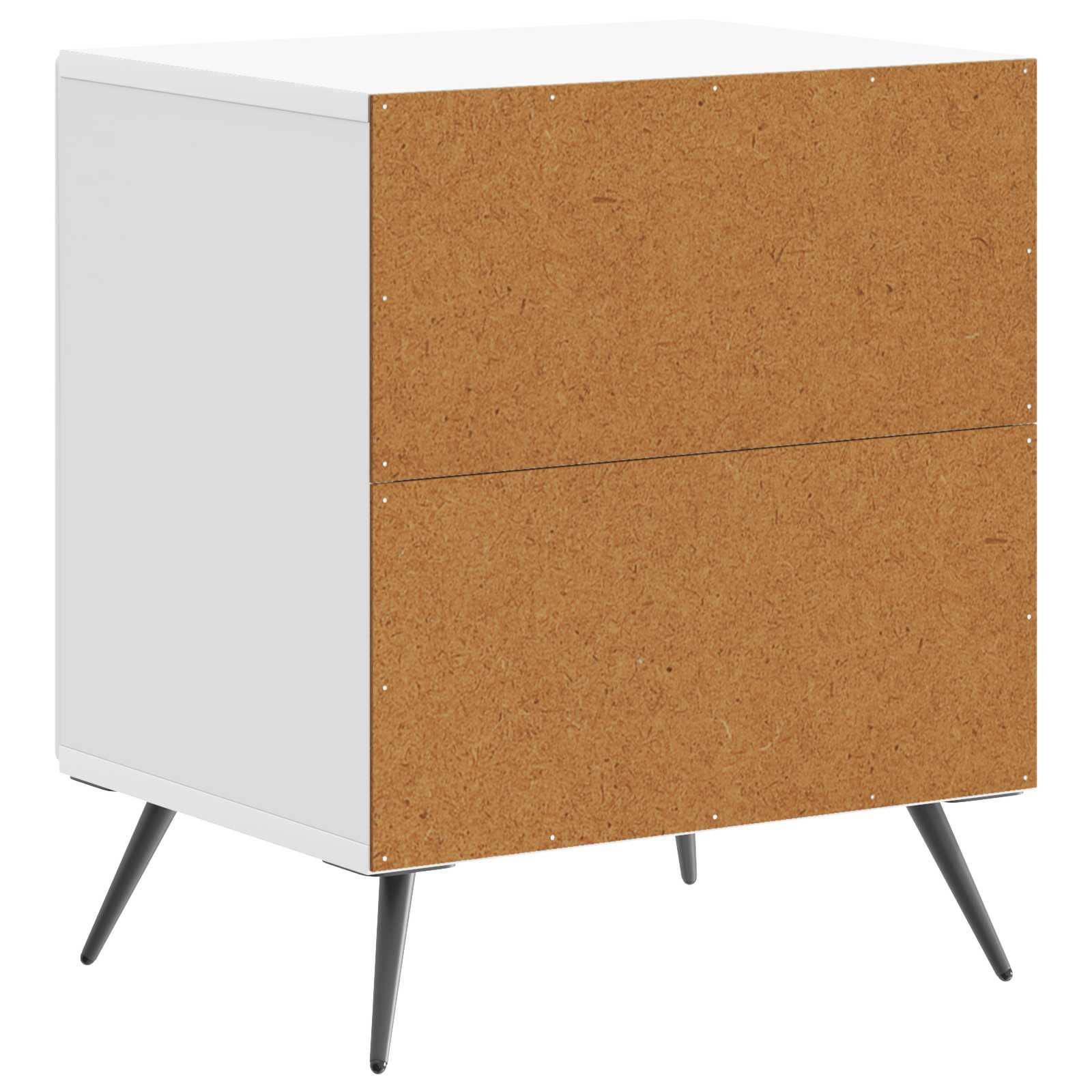 Noćni ormar 2 pcs Bijela visokog sjaja 43 x 34,5 x 50 cm