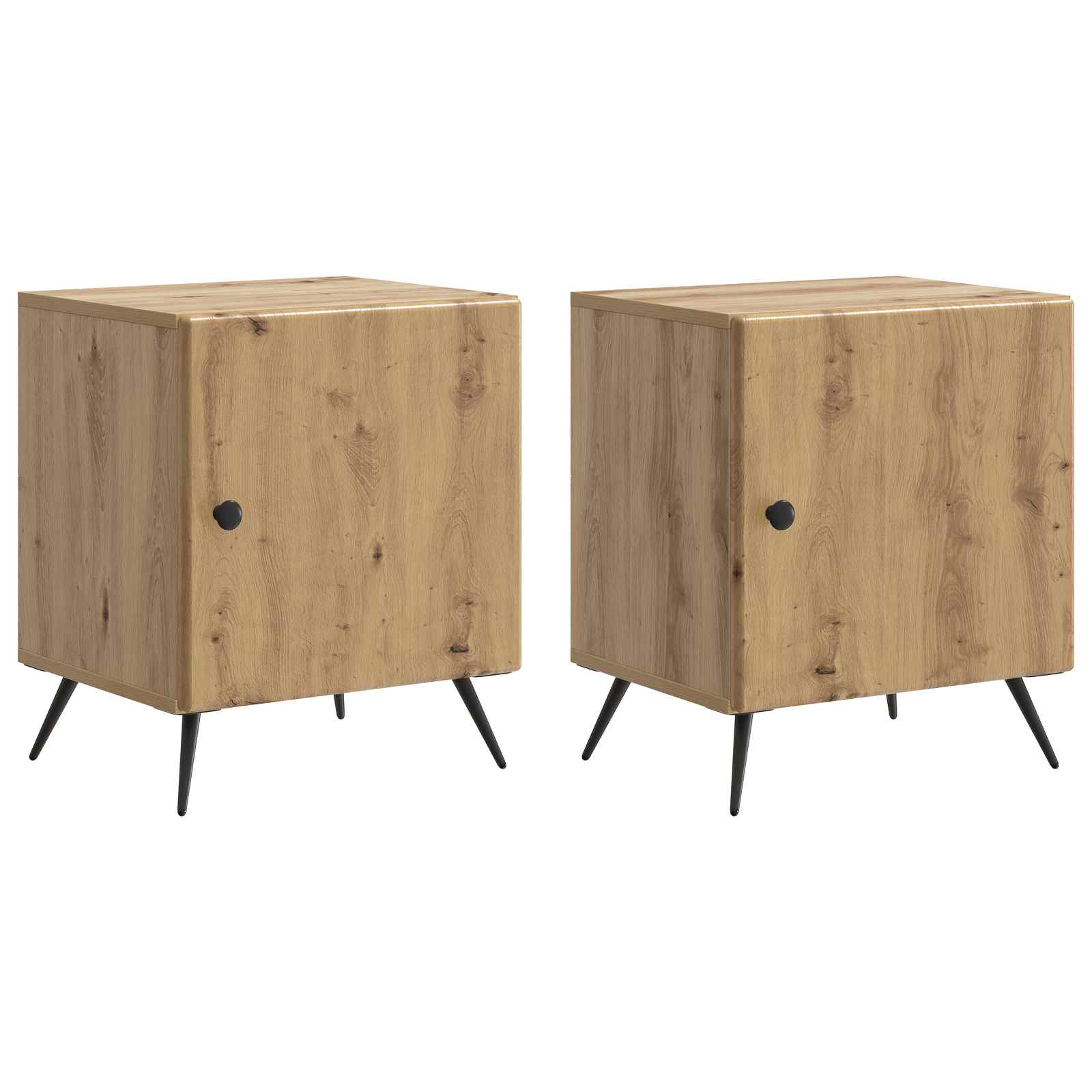 Noćni ormar 2 pcs Hrast artisan 43 x 34,5 x 50 cm