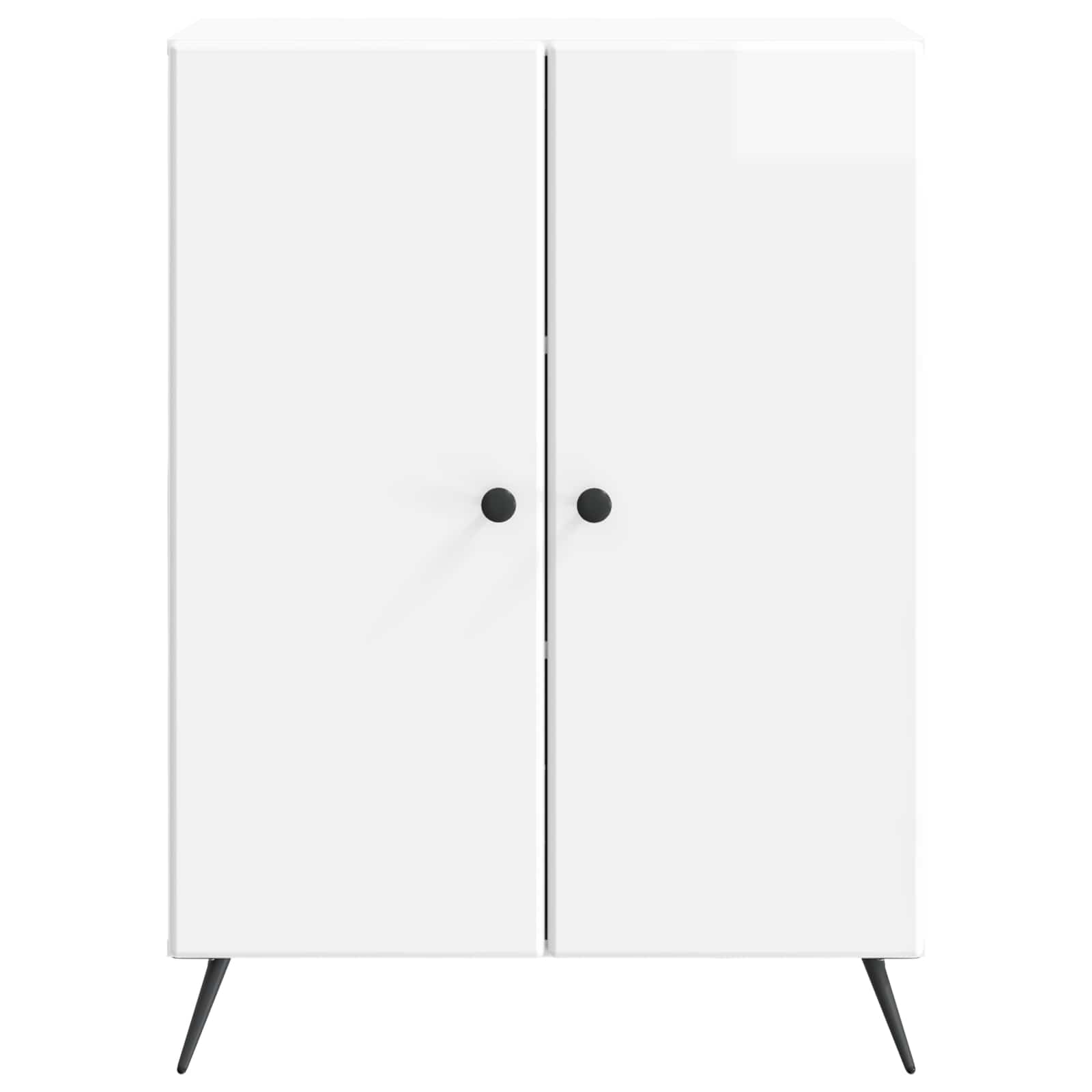 Kreveta Bijela visokog sjaja 66 x 34,5 x 90 cm