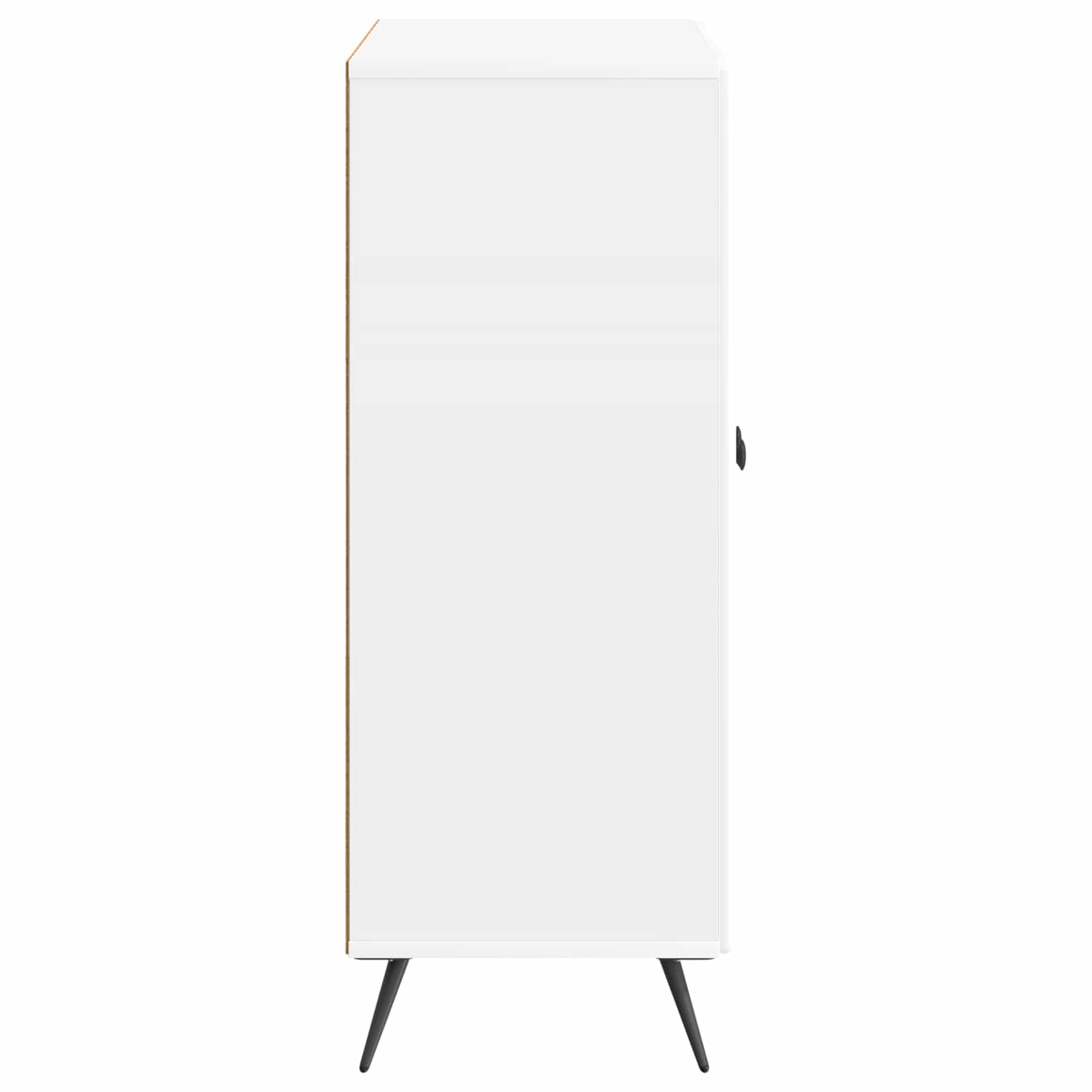 Kreveta Bijela visokog sjaja 66 x 34,5 x 90 cm