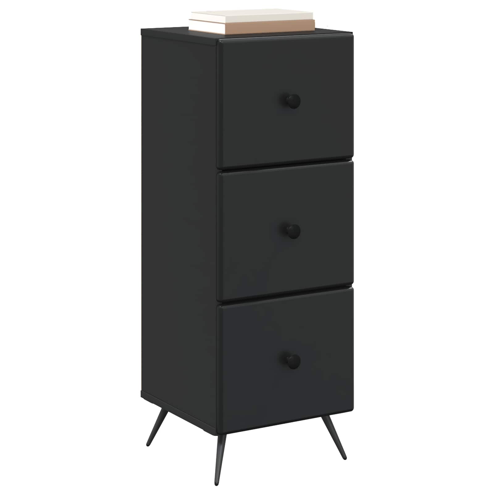 Ormar s ladicama Crna 33 x 34,5 x 90 cm Konstruirano drvo