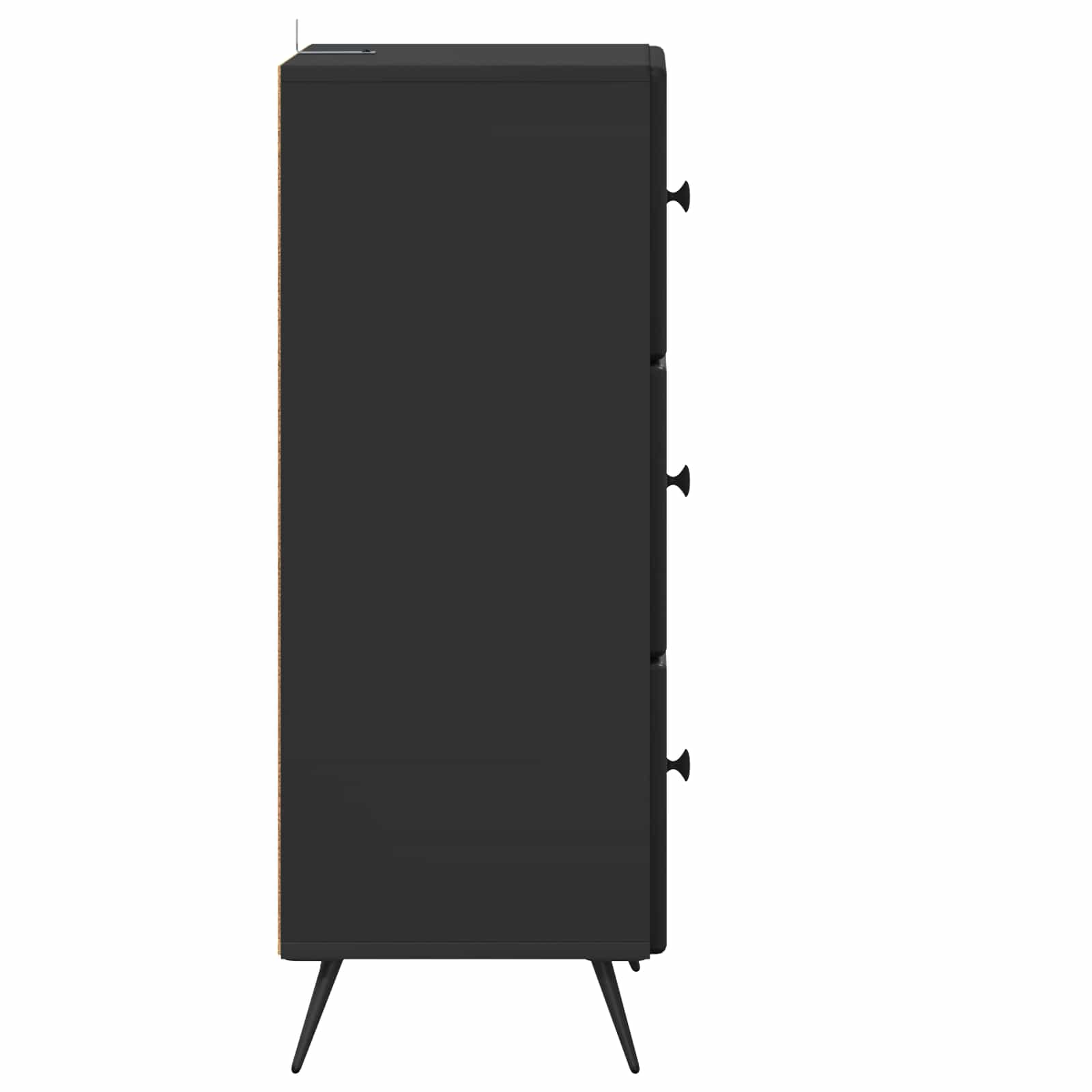 Ormar s ladicama Crna 33 x 34,5 x 90 cm Konstruirano drvo