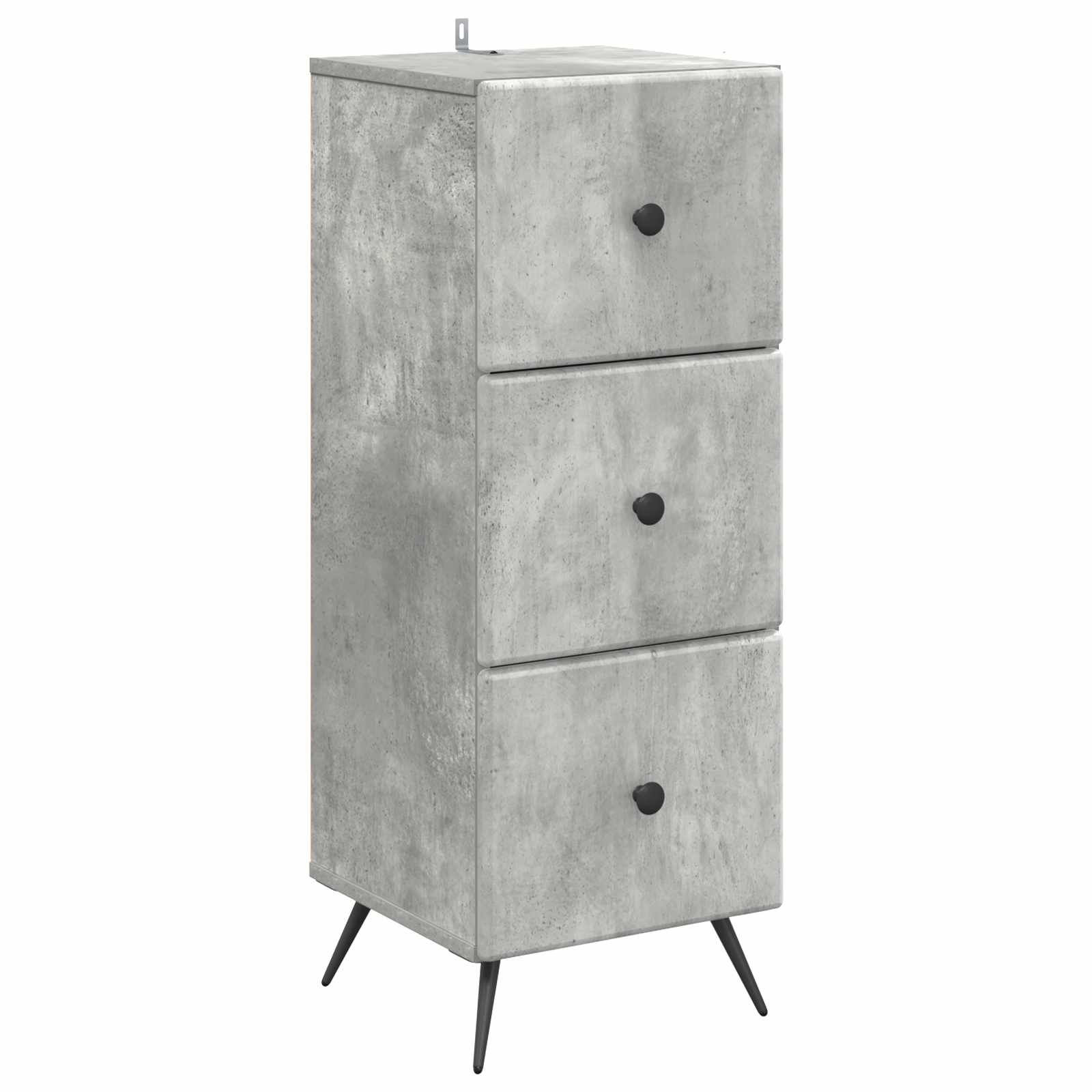 Ormar s ladicama Betonska siva 33 x 34,5 x 90 cm