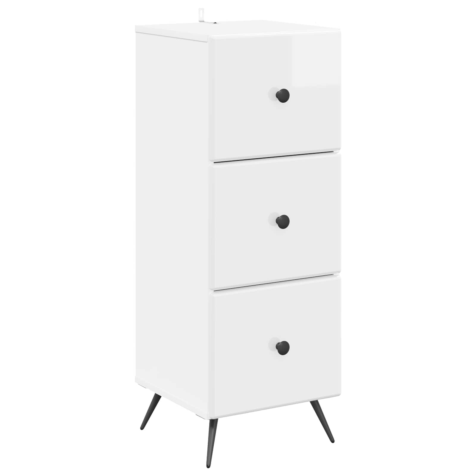 Ormar s ladicama Bijela visokog sjaja 33 x 34,5 x 90 cm