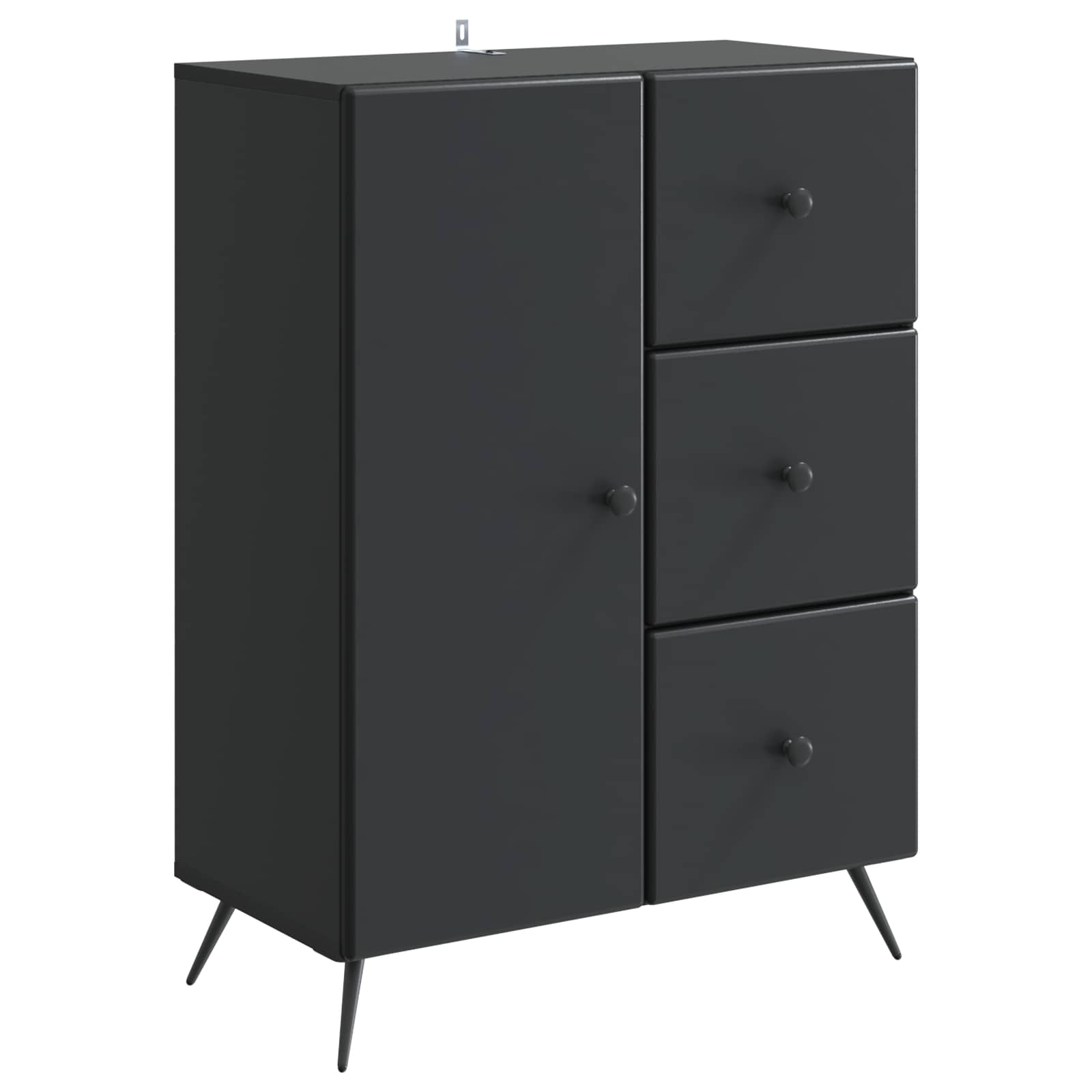 Kreveta s ladicama Crna 66 x 34,5 x 90 cm Konstruirano drvo