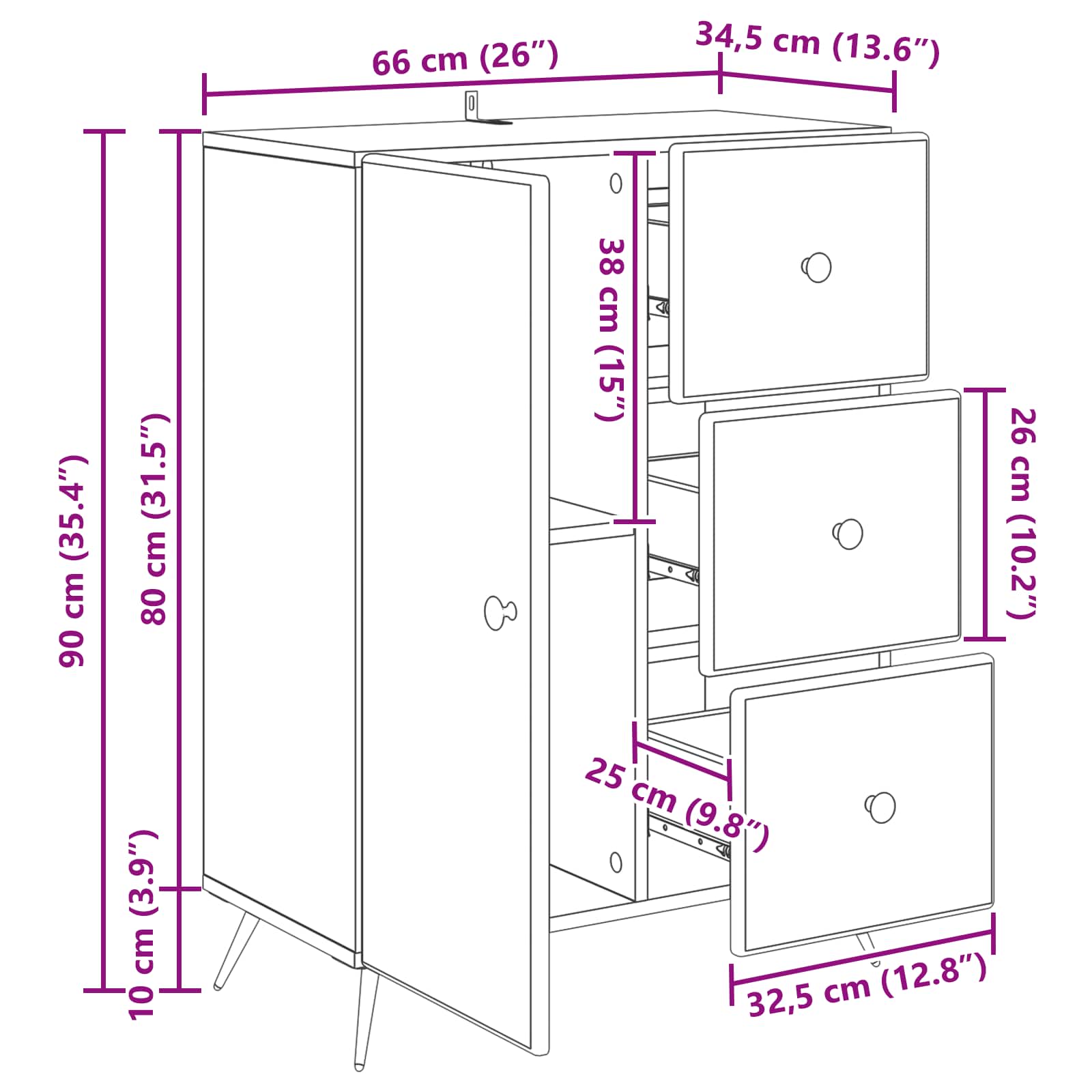Kreveta Betonska siva 66 x 34,5 x 90 cm Konstruirano drvo