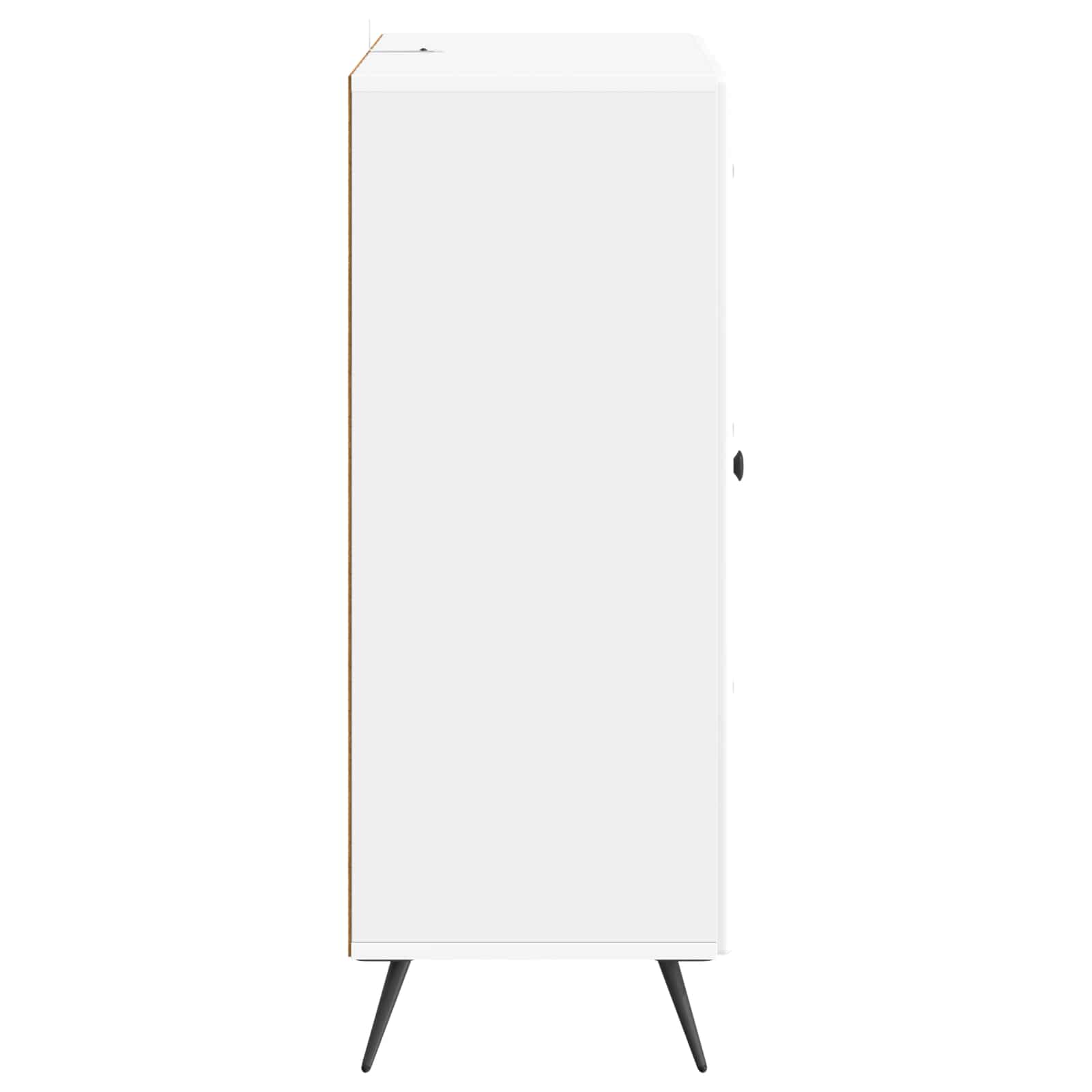 Kreveta s ladicama Bijela visokog sjaja 66 x 34,5 x 90 cm
