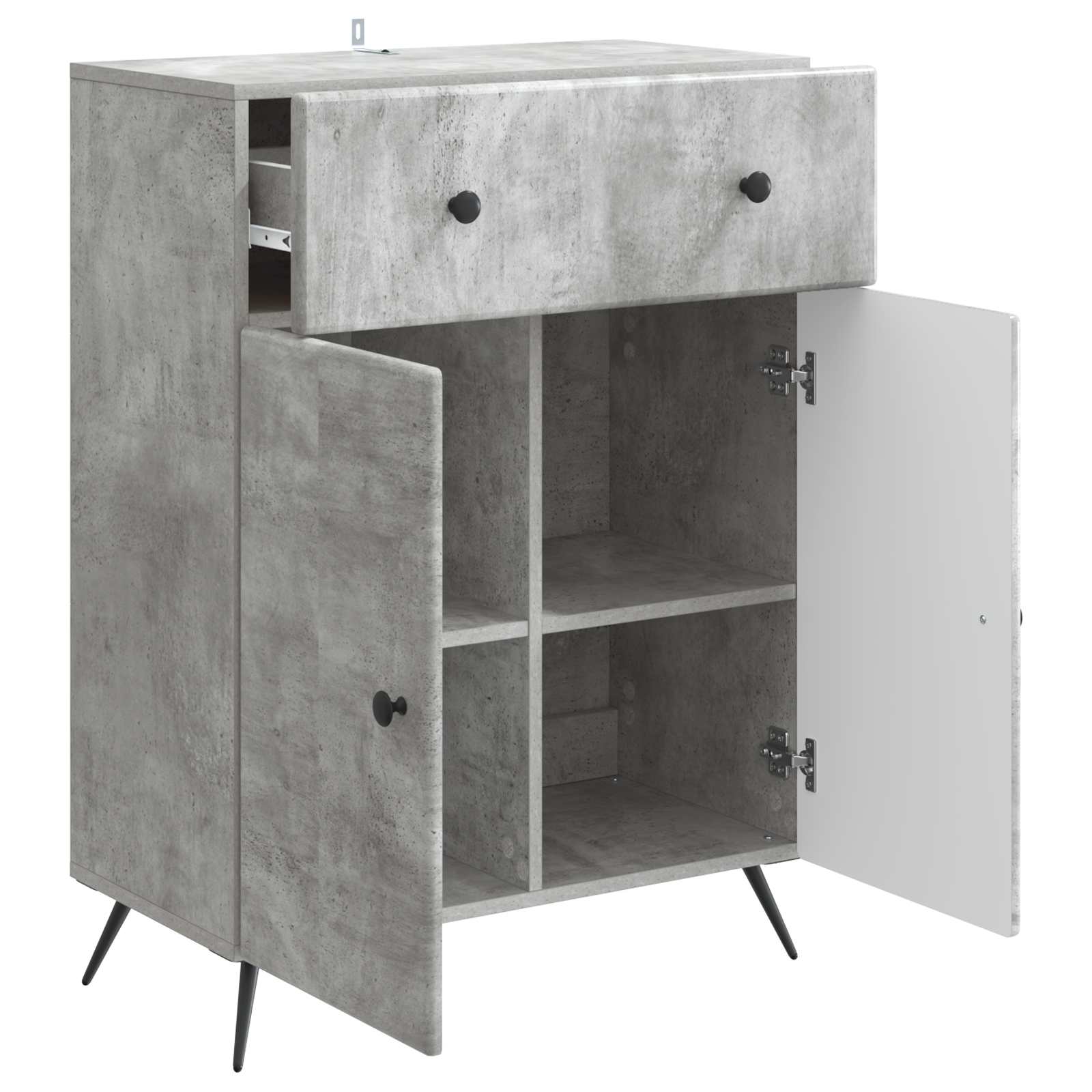 Kreveta Betonska siva 66 x 34,5 x 90 cm Konstruirano drvo