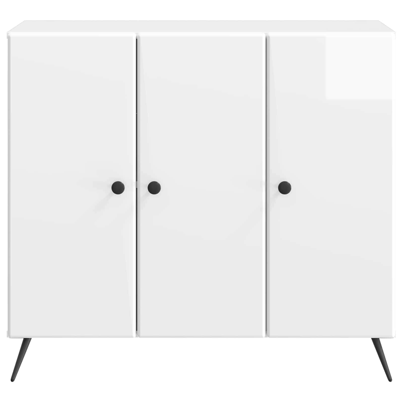 Kreveta Bijela visokog sjaja 89 x 34,5 x 80 cm