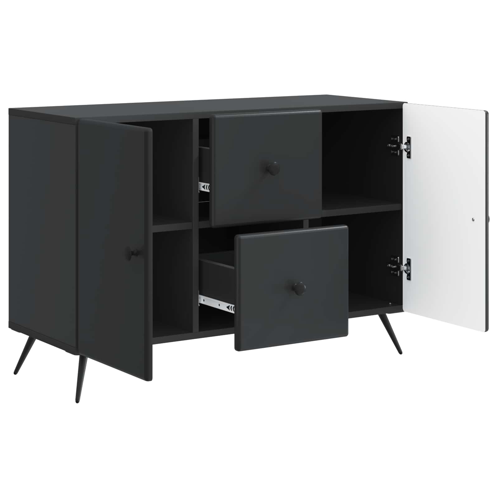 Kreveta s ladicama Crna 89 x 34,5 x 60 cm Konstruirano drvo