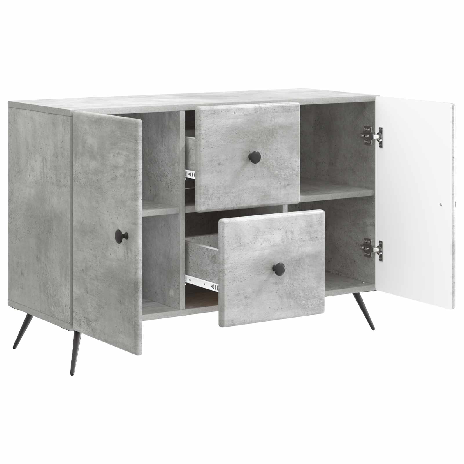 Kreveta Betonska siva 89 x 34,5 x 60 cm Konstruirano drvo