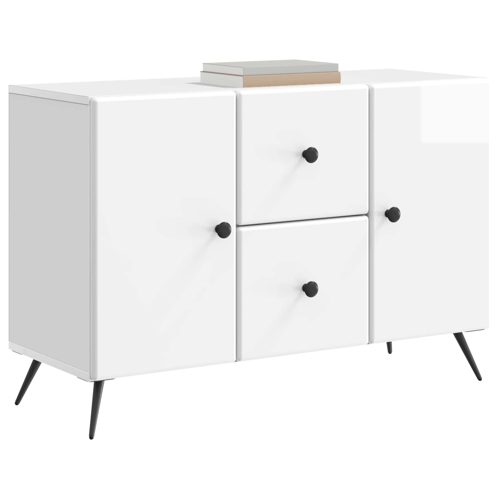 Kreveta s ladicama Bijela visokog sjaja 89 x 34,5 x 60 cm