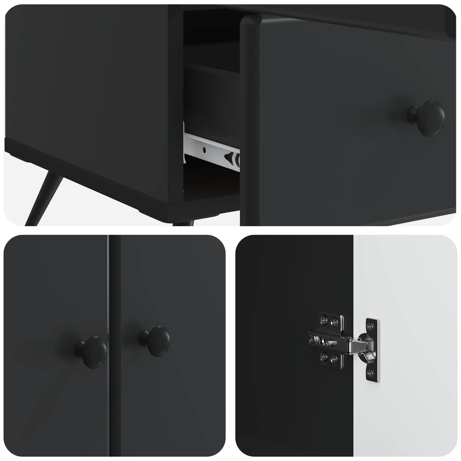 Kreveta s ladicama Crna 66 x 34,5 x 95 cm Konstruirano drvo
