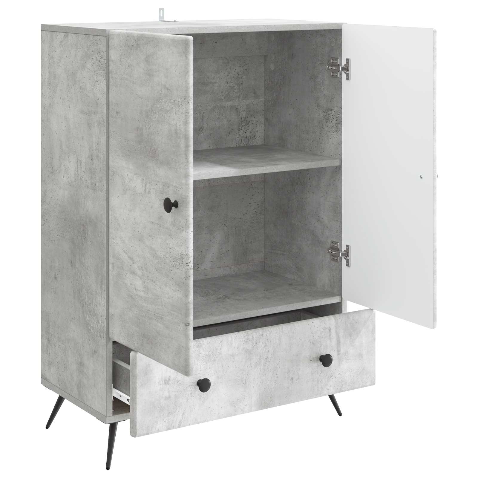 Kreveta Betonska siva 66 x 34,5 x 95 cm Konstruirano drvo