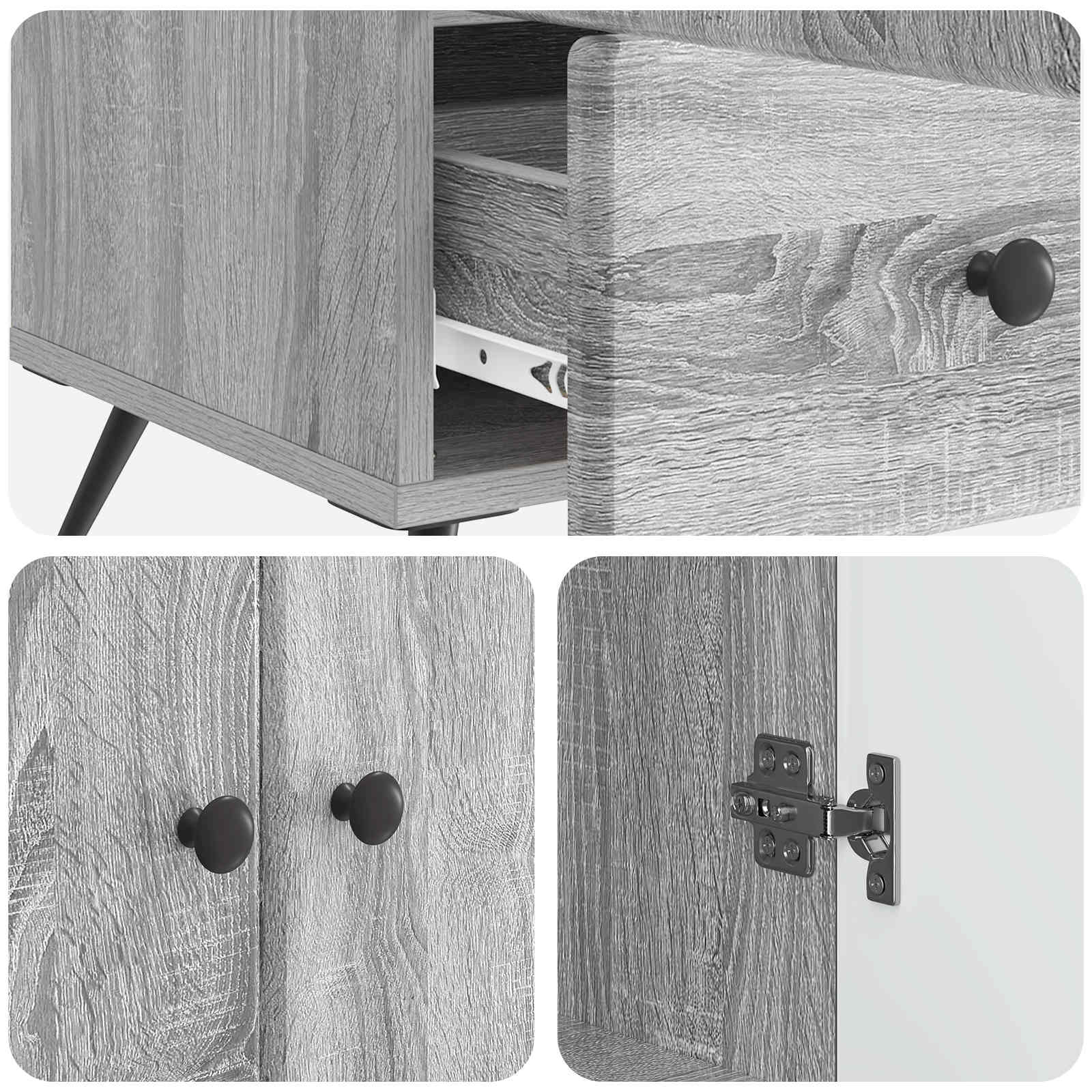 Kreveta Siva sonoma 66 x 34,5 x 95 cm Konstruirano drvo