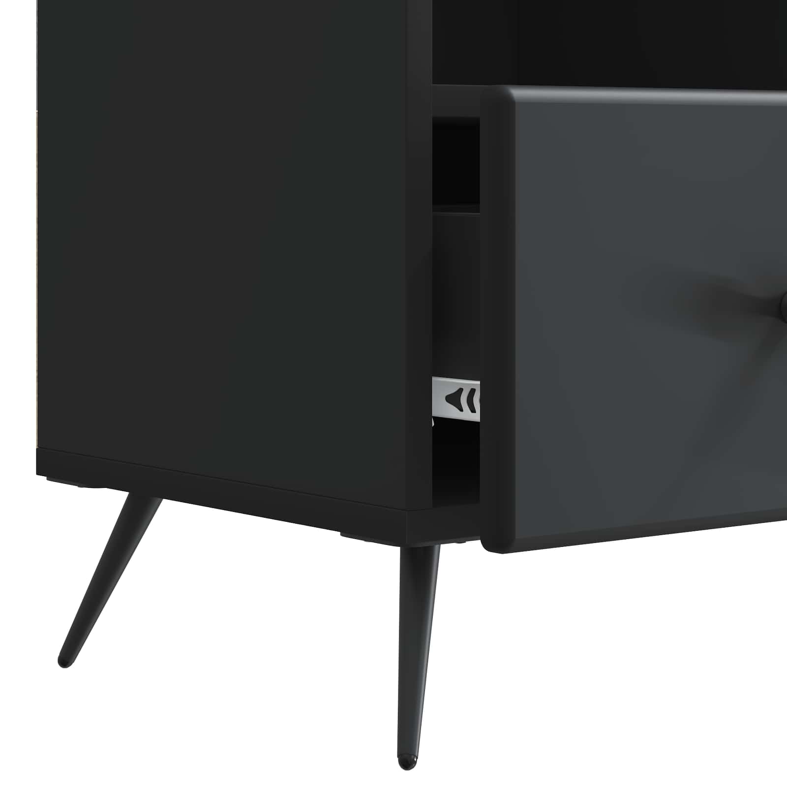 TV ormar s ladicama Crna 102 x 34,5 x 50 cm Konstruirano drvo