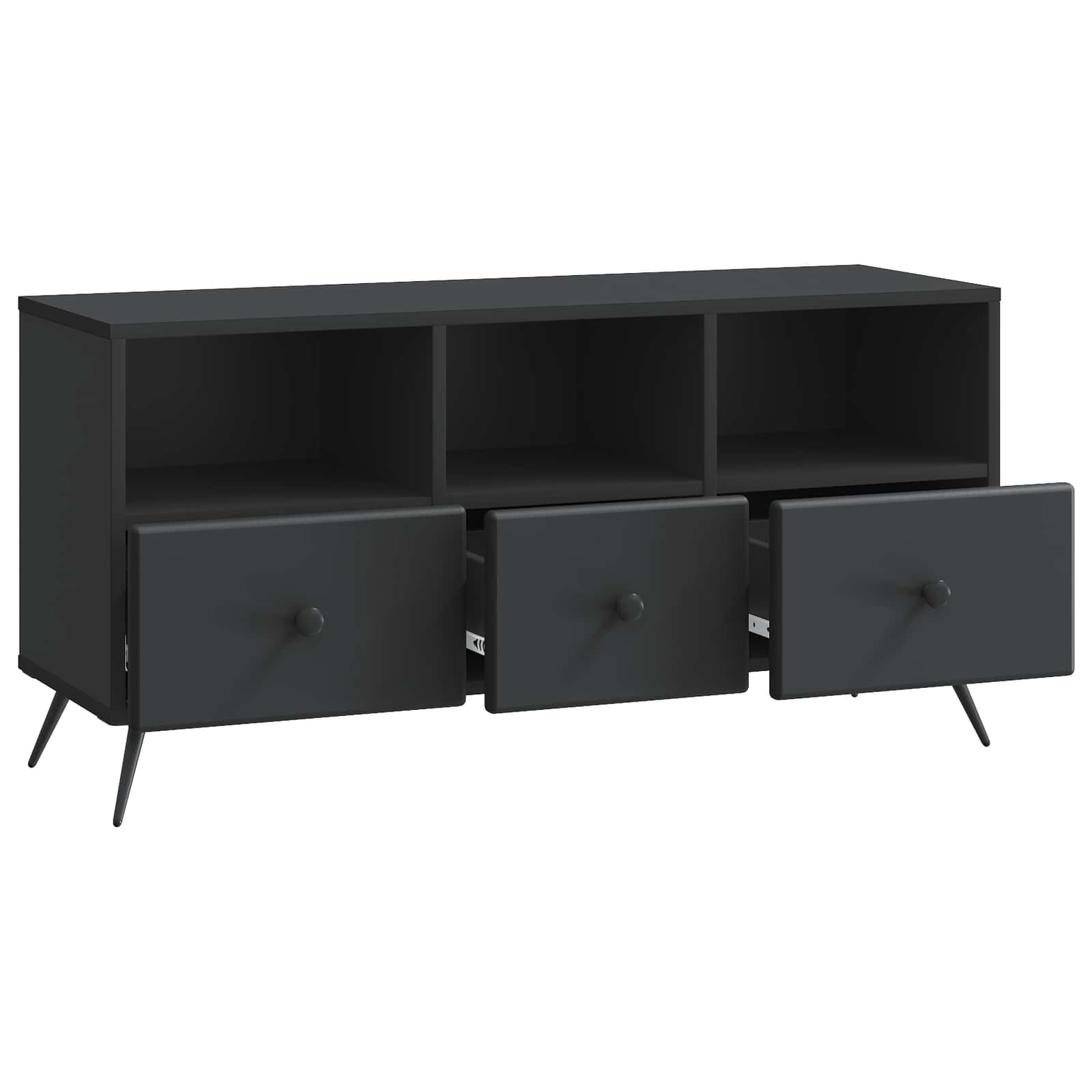 TV ormar s ladicama Crna 102 x 34,5 x 50 cm Konstruirano drvo