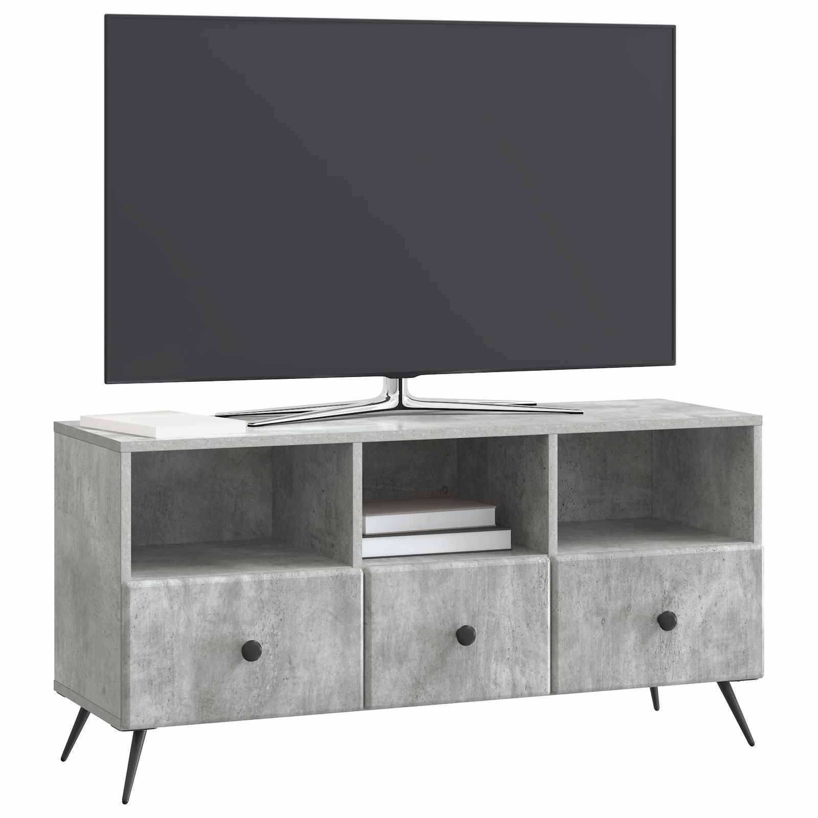 TV ormar Betonska siva 102 x 34,5 x 50 cm Konstruirano drvo