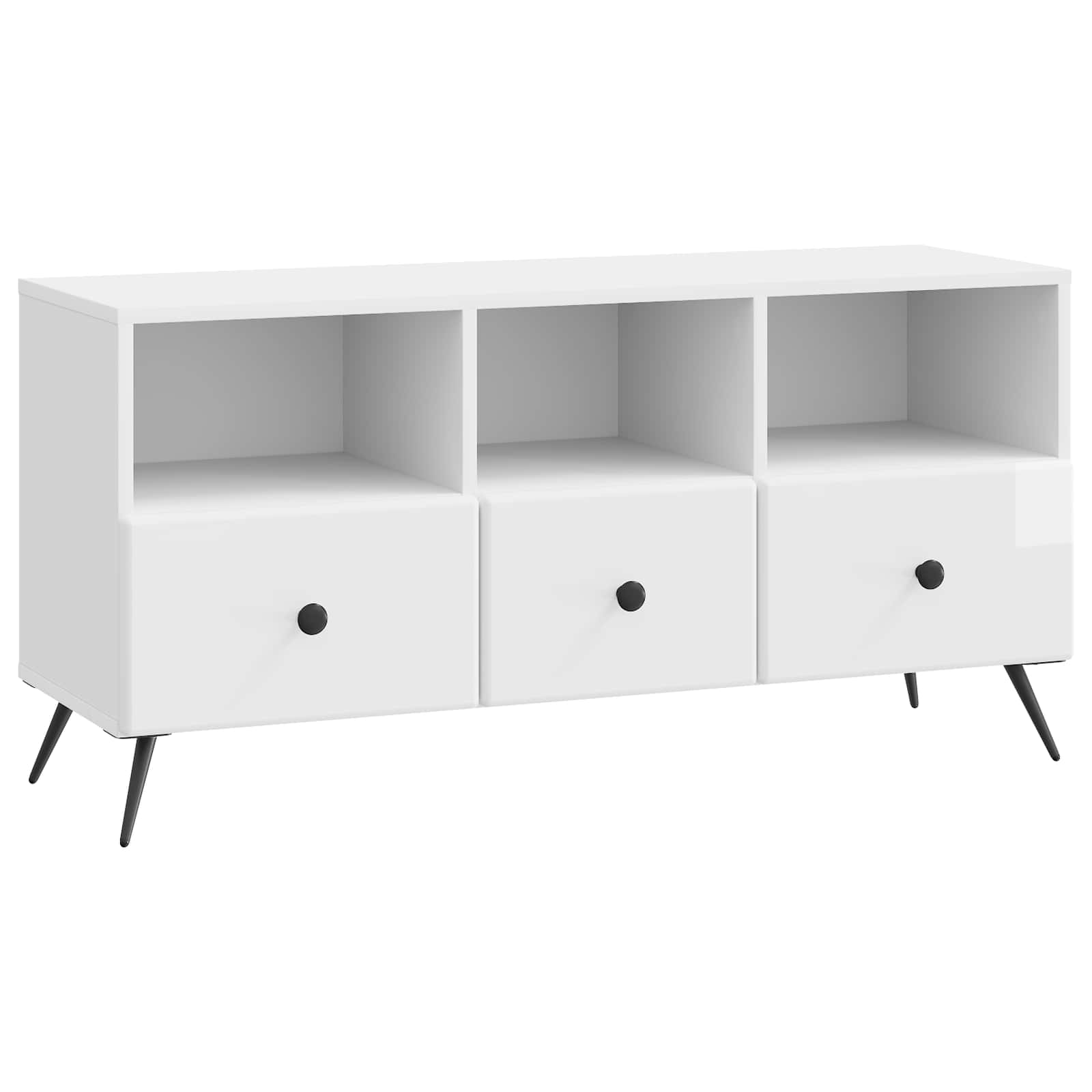 TV ormar s ladicama Bijela visokog sjaja 102 x 34,5 x 50 cm