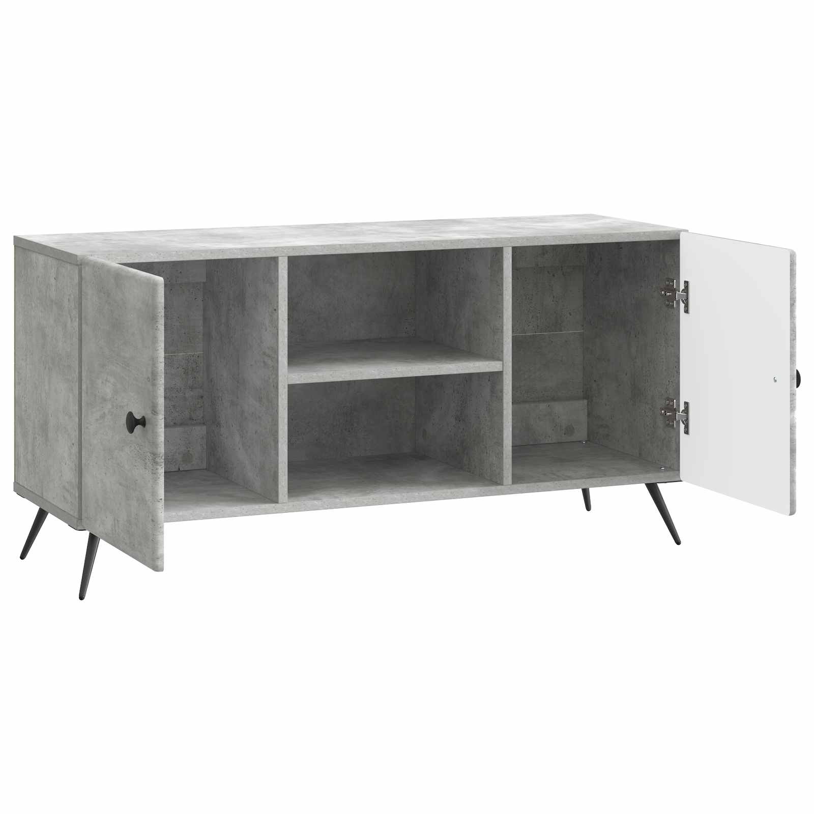 TV ormar Betonska siva 102 x 34,5 x 50 cm Konstruirano drvo