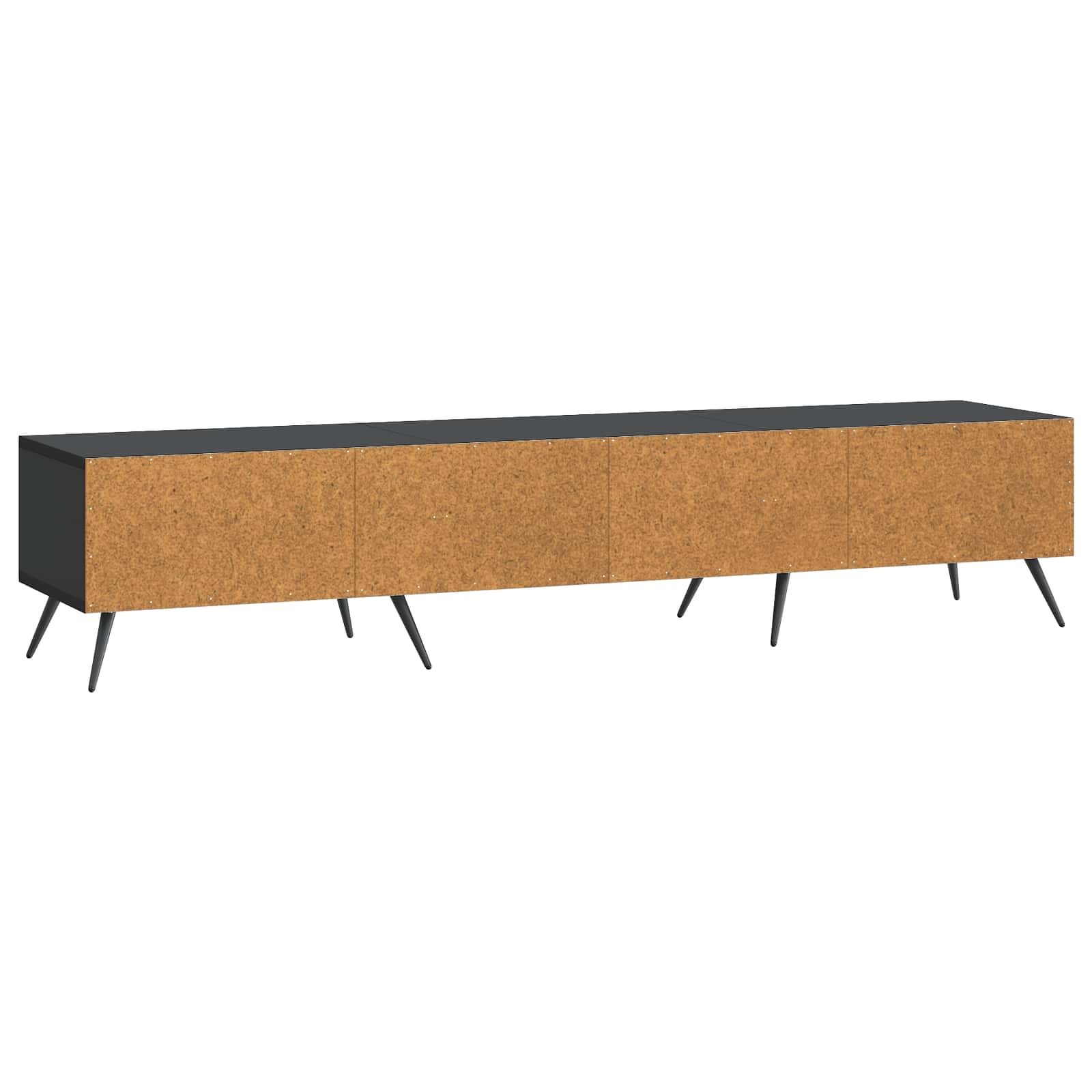 TV ormar s ladicama Crna 147 x 34,5 x 30 cm Konstruirano drvo