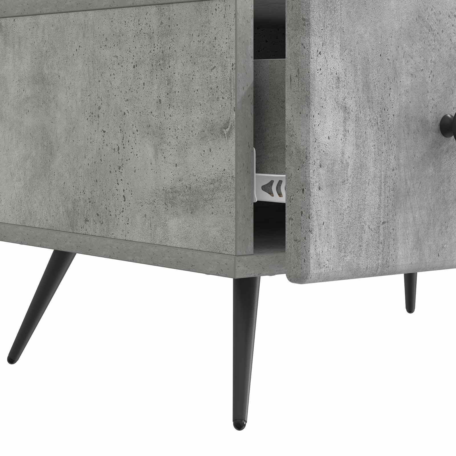 TV ormar Betonska siva 147 x 34,5 x 30 cm Konstruirano drvo