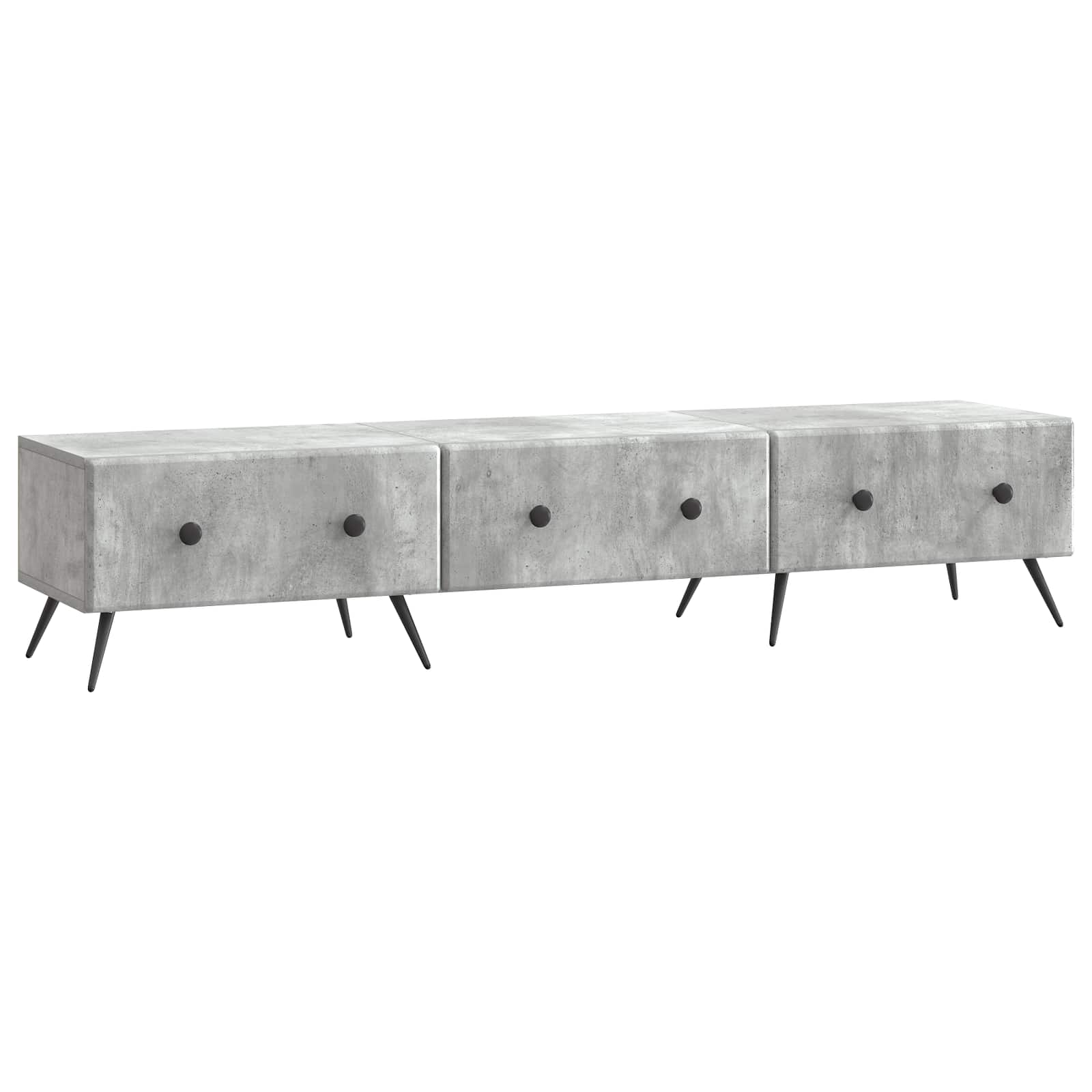TV ormar Betonska siva 147 x 34,5 x 30 cm Konstruirano drvo