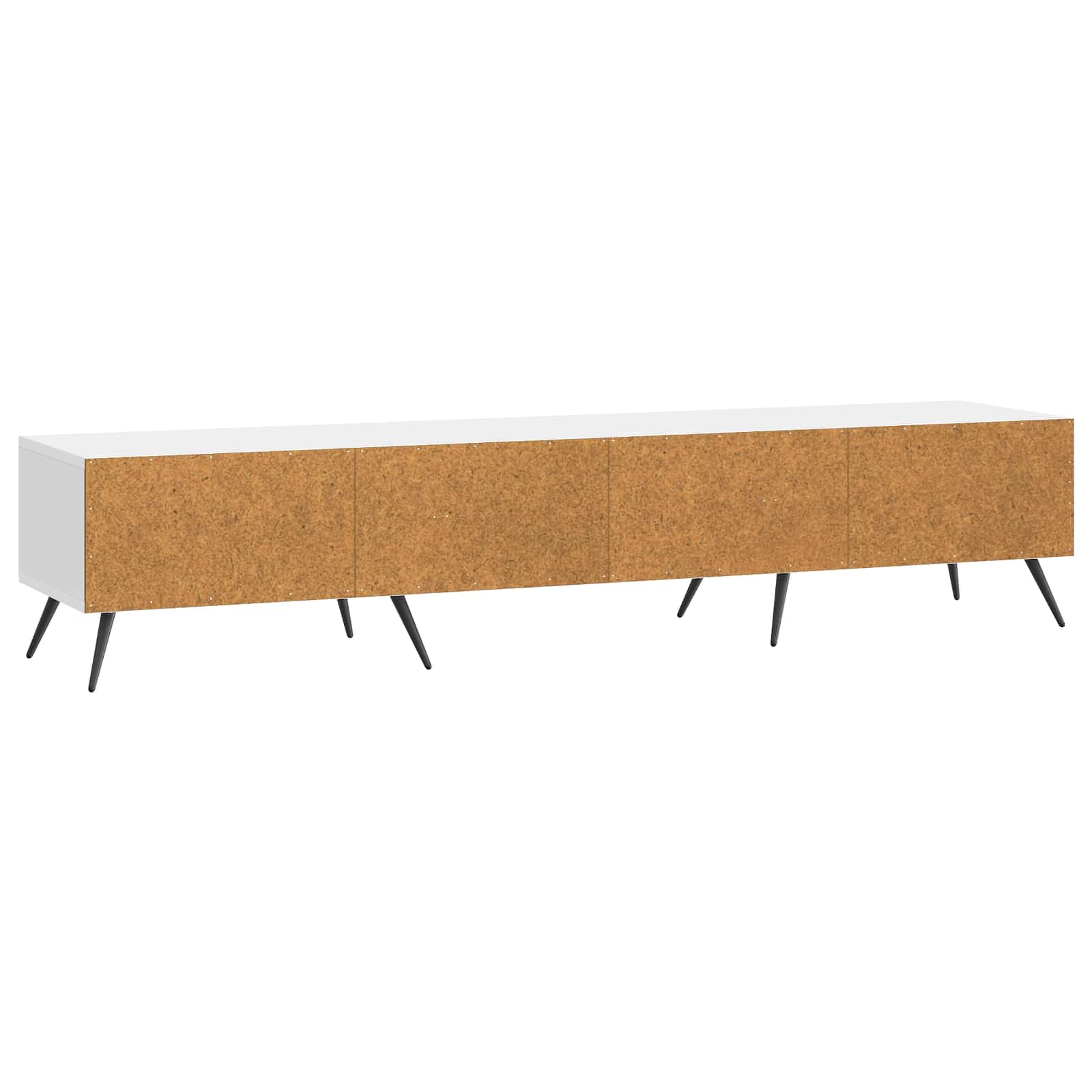 TV ormar s ladicama Bijela visokog sjaja 147 x 34,5 x 30 cm