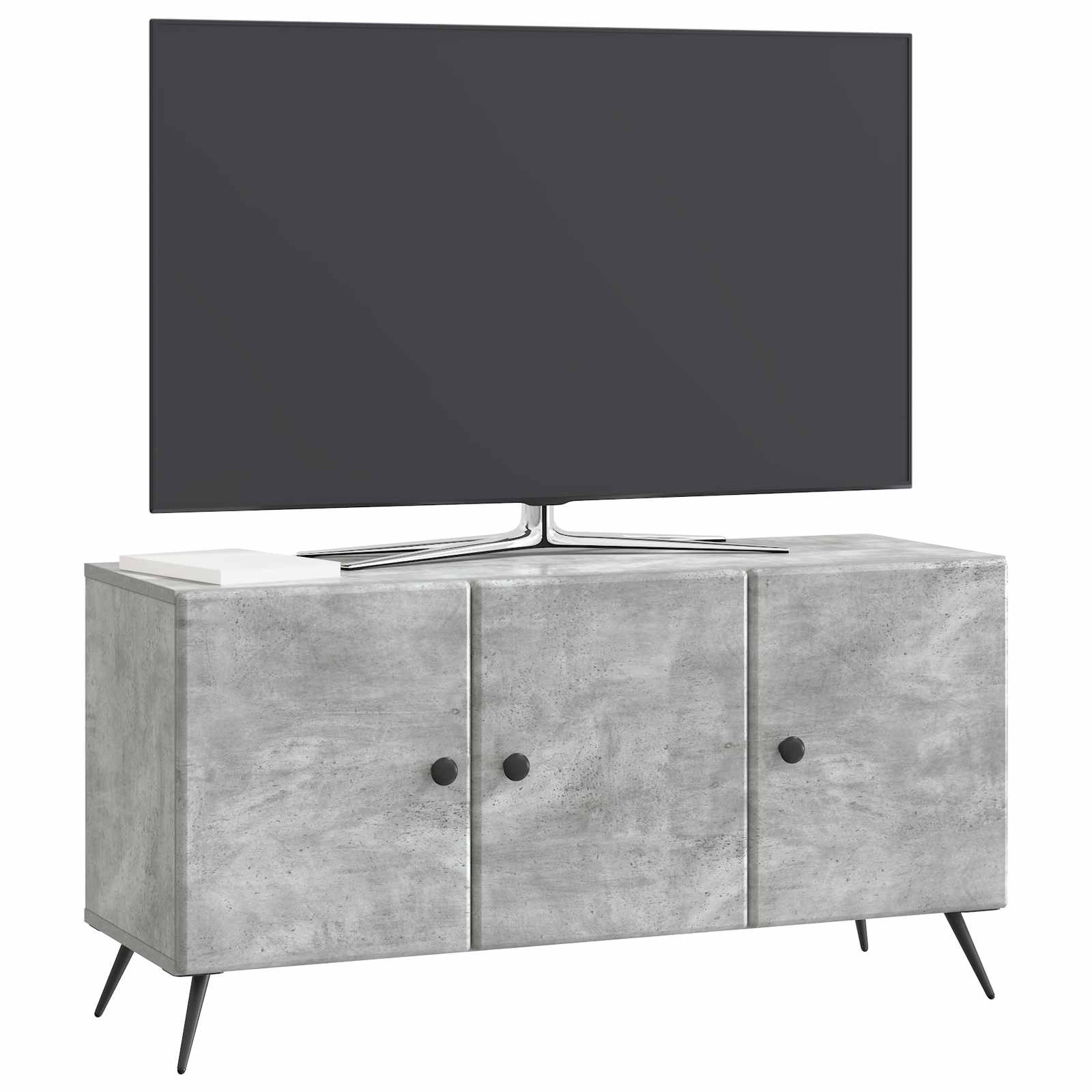 TV ormar Betonska siva 99 x 34,5 x 50 cm Konstruirano drvo