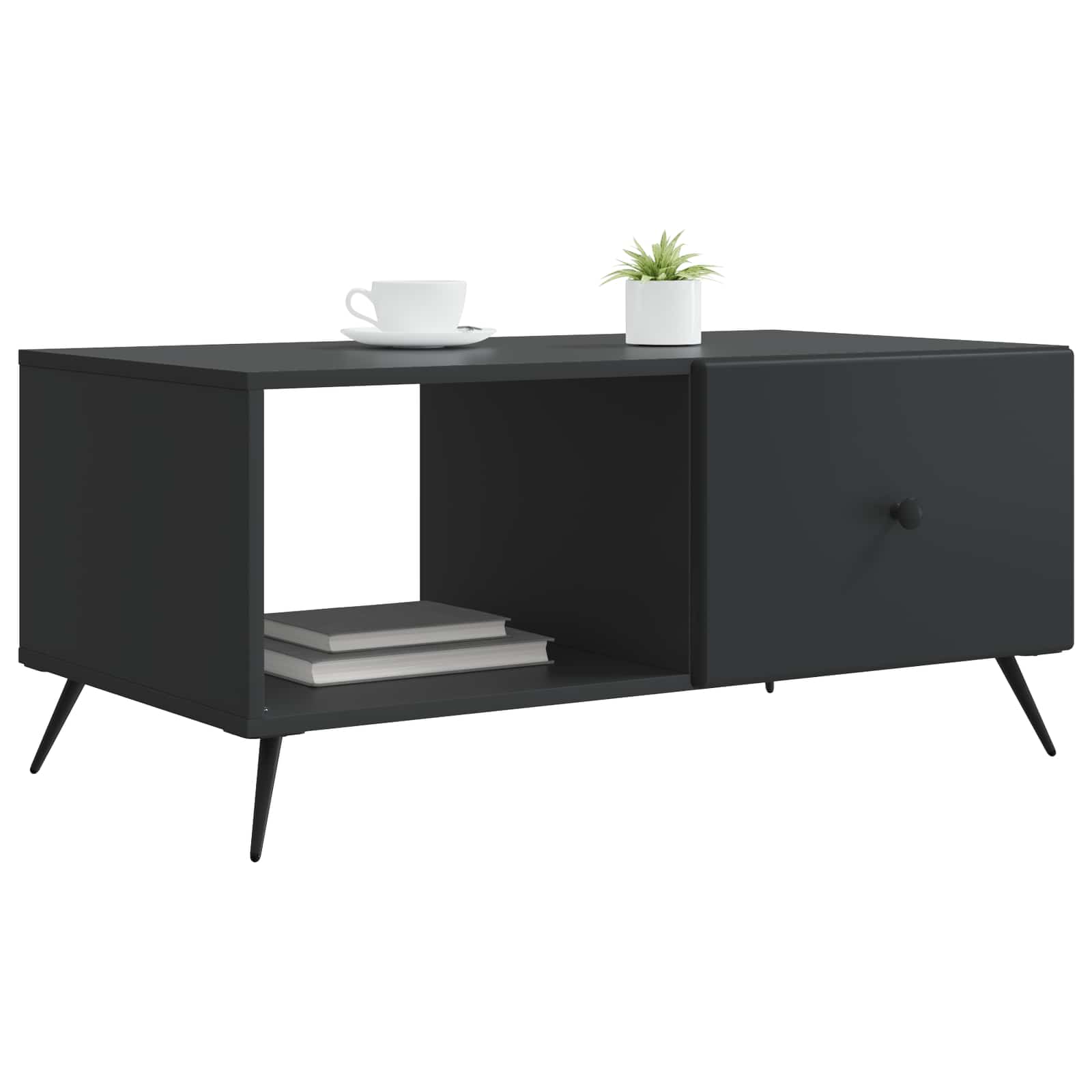 Kava Stol Crna 90 x 50 x 40 cm Konstruirano drvo