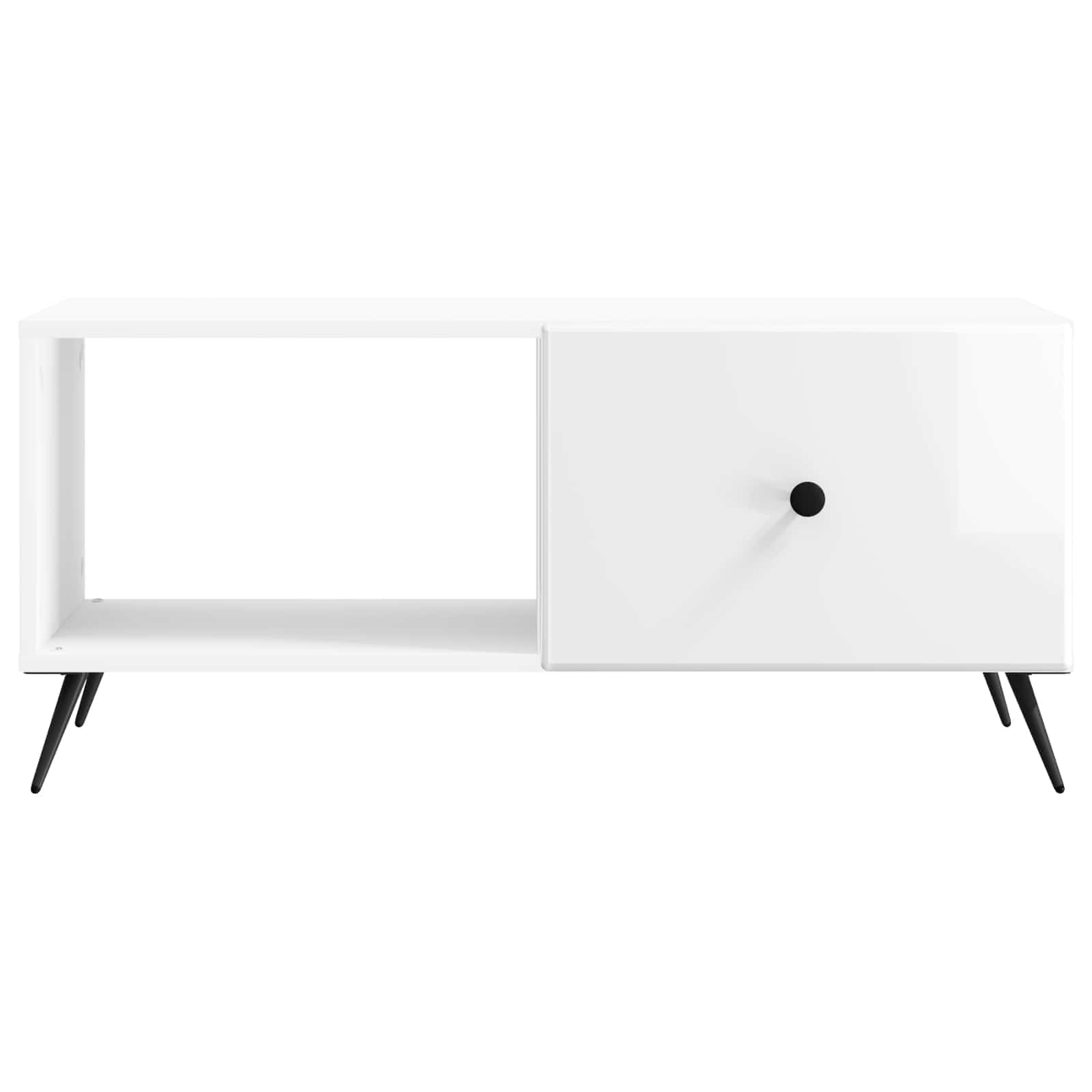 Kava Stol Bijela visokog sjaja 90 x 50 x 40 cm