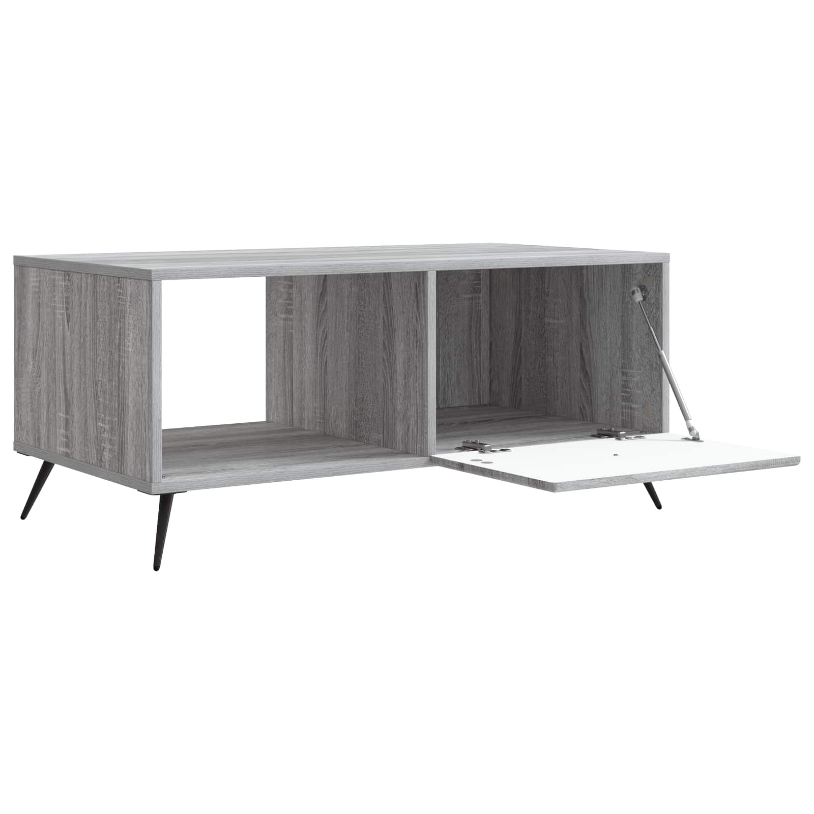 Kava Stol Siva sonoma 90 x 50 x 40 cm Konstruirano drvo