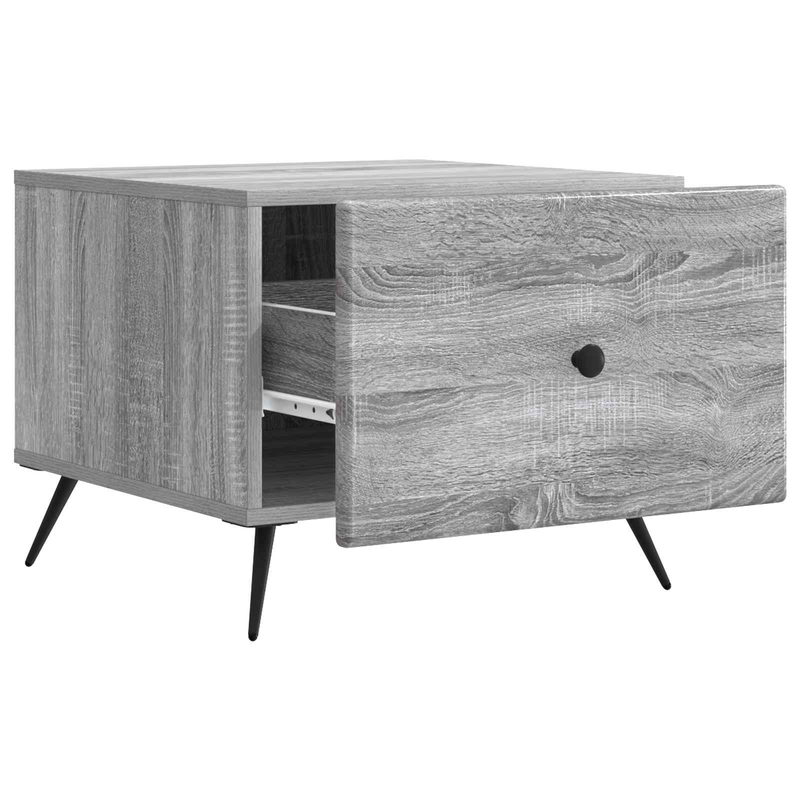Kava Stol Siva sonoma 49 x 50 x 40 cm Konstruirano drvo