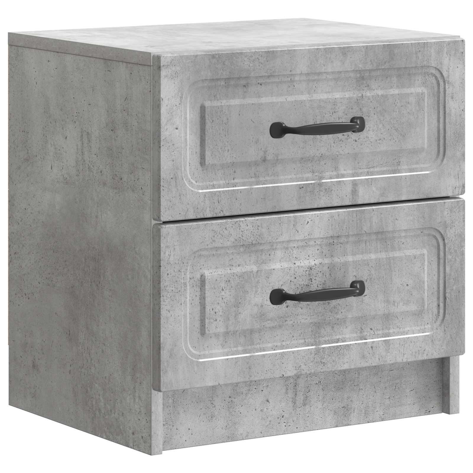 Noćni ormar s ladicama 2 pcs Betonska siva 43 x 34,5 x 44,5 cm