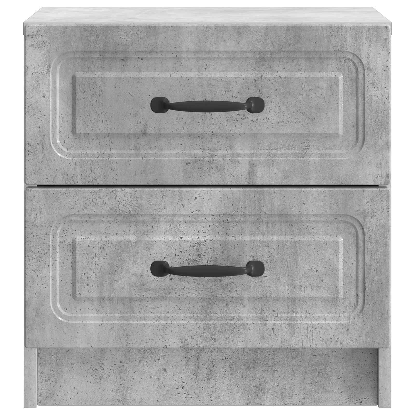 Noćni ormar s ladicama 2 pcs Betonska siva 43 x 34,5 x 44,5 cm