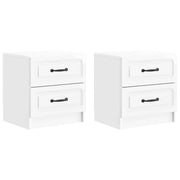 Noćni ormar 2 pcs Bijela visokog sjaja 43 x 34,5 x 44,5 cm