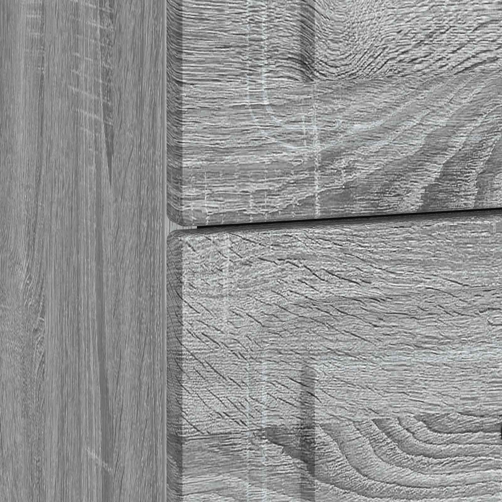 Noćni ormar s ladicama 2 pcs Siva sonoma 43 x 34,5 x 44,5 cm