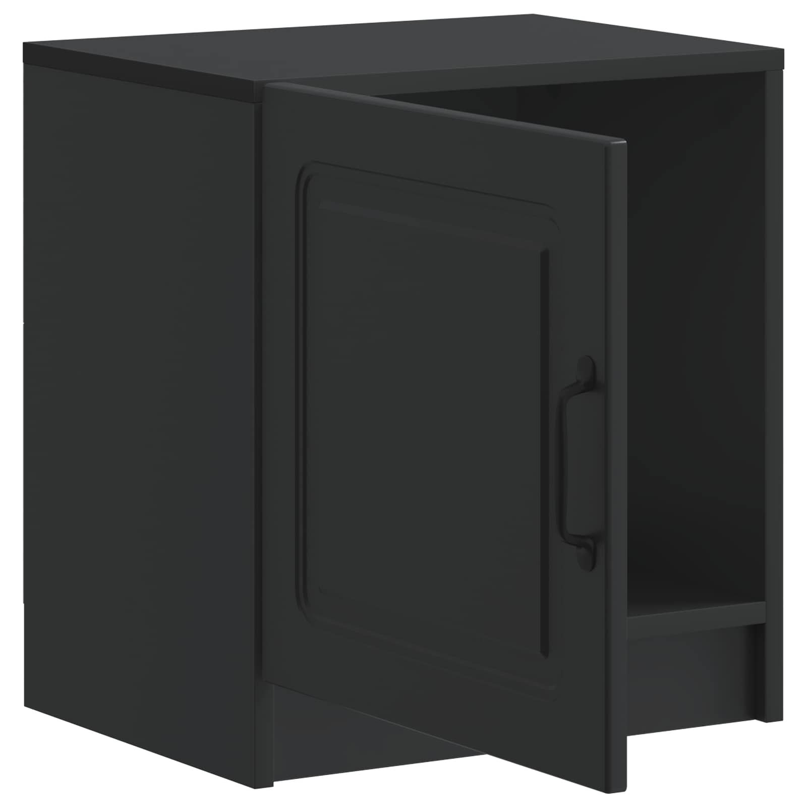 Noćni ormar 2 pcs Crna 43 x 34,5 x 47 cm Konstruirano drvo