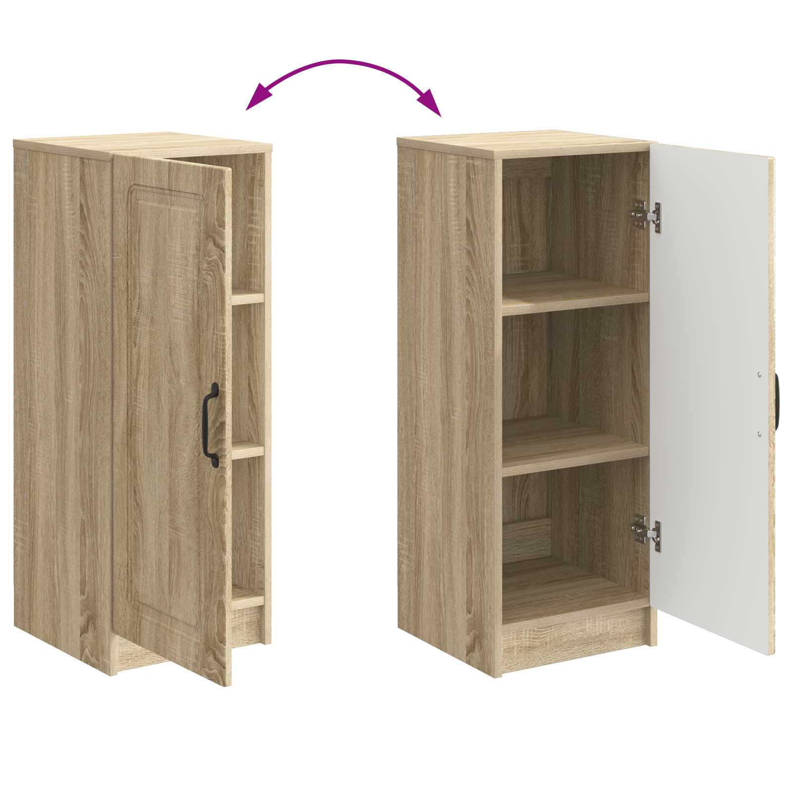 Kreveta Hrast sonoma 33 x 34,5 x 87 cm Konstruirano drvo