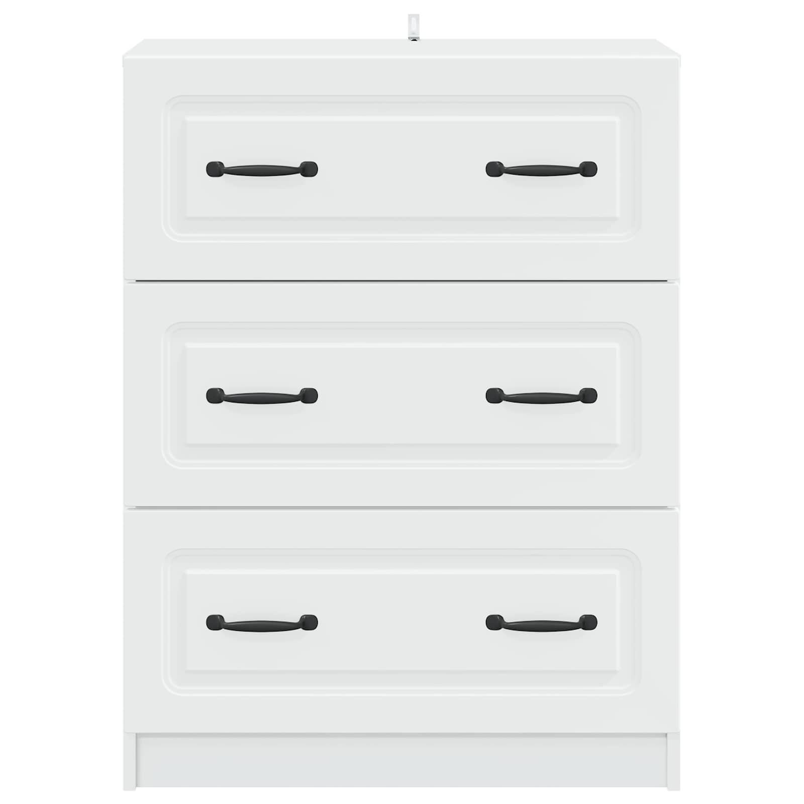 Ormar s ladicama Bijela 66 x 34,5 x 87 cm Konstruirano drvo