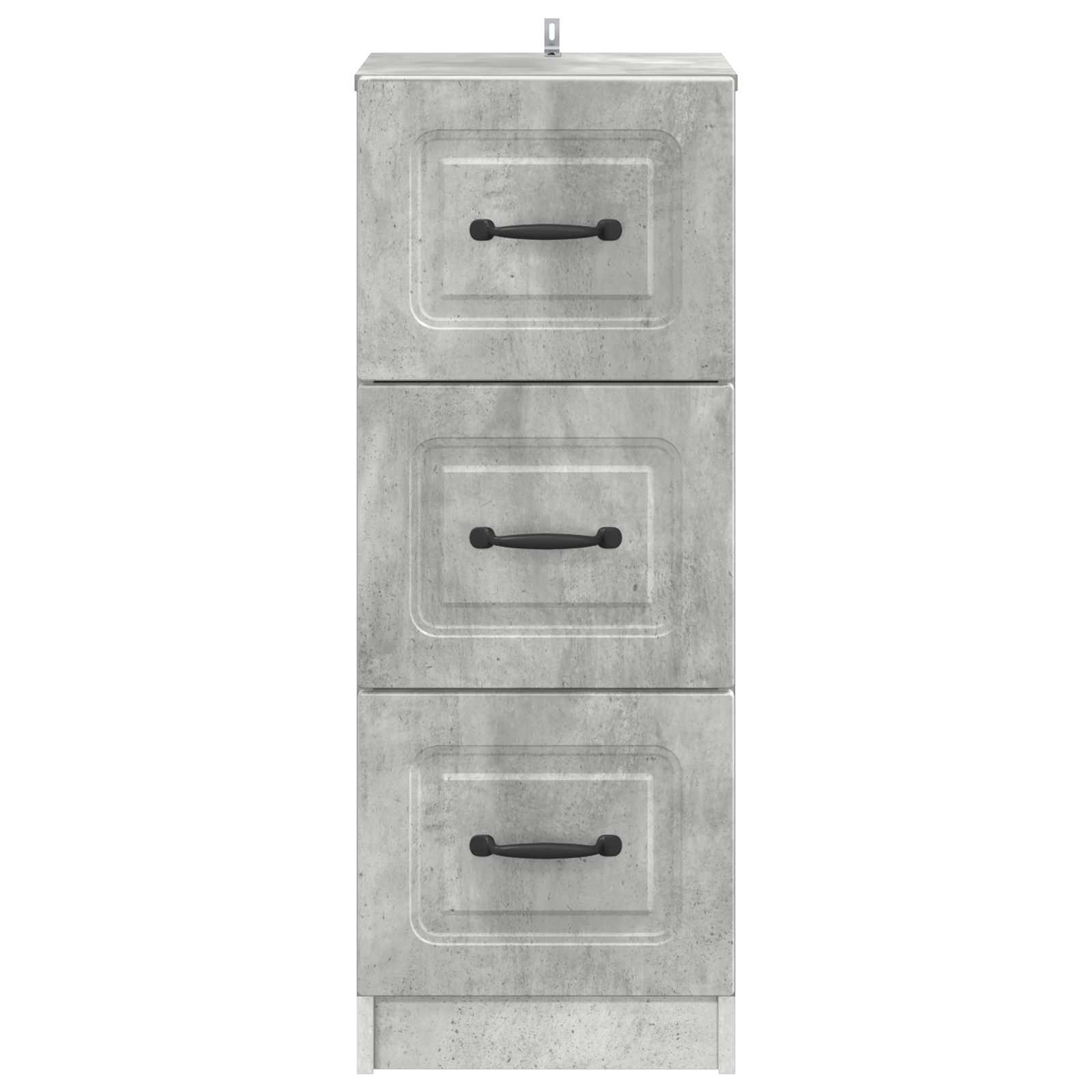Ormar s ladicama Betonska siva 33 x 34,5 x 87 cm