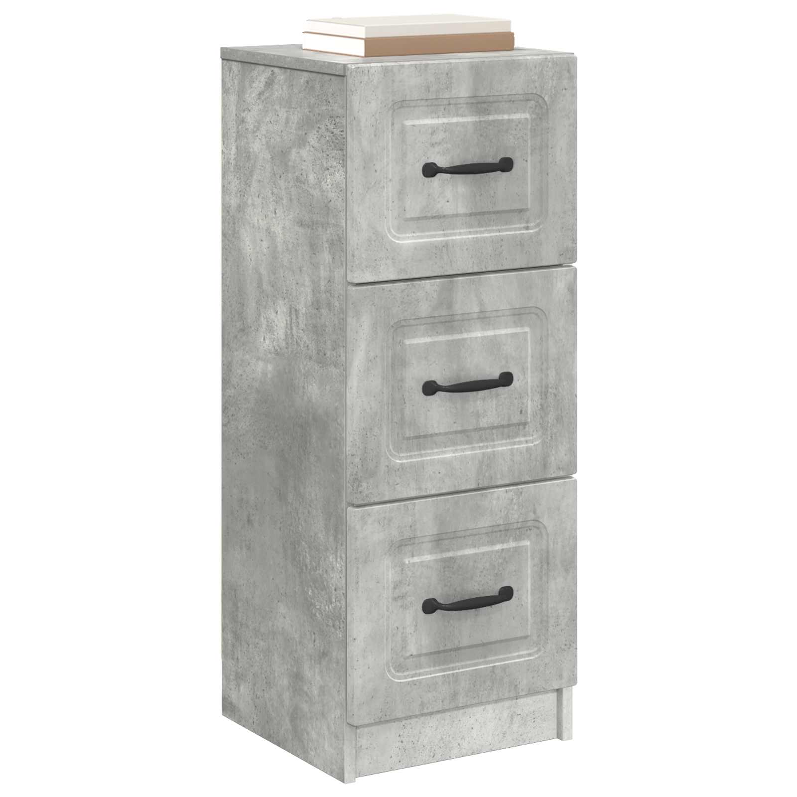 Ormar s ladicama Betonska siva 33 x 34,5 x 87 cm