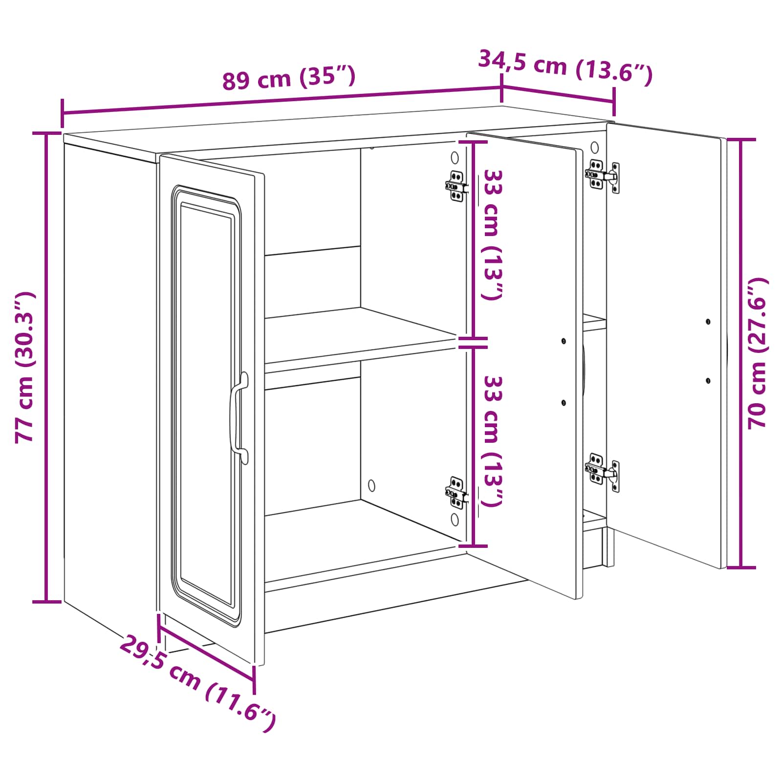 Kreveta Bijela visokog sjaja 89 x 34,5 x 77 cm
