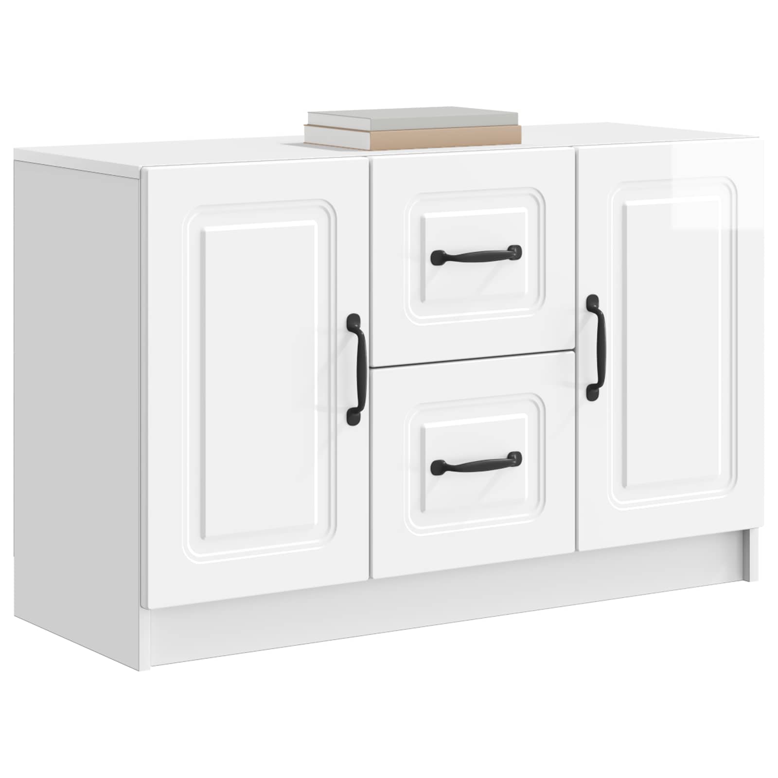 Kreveta s ladicama Bijela visokog sjaja 89 x 34,5 x 57 cm