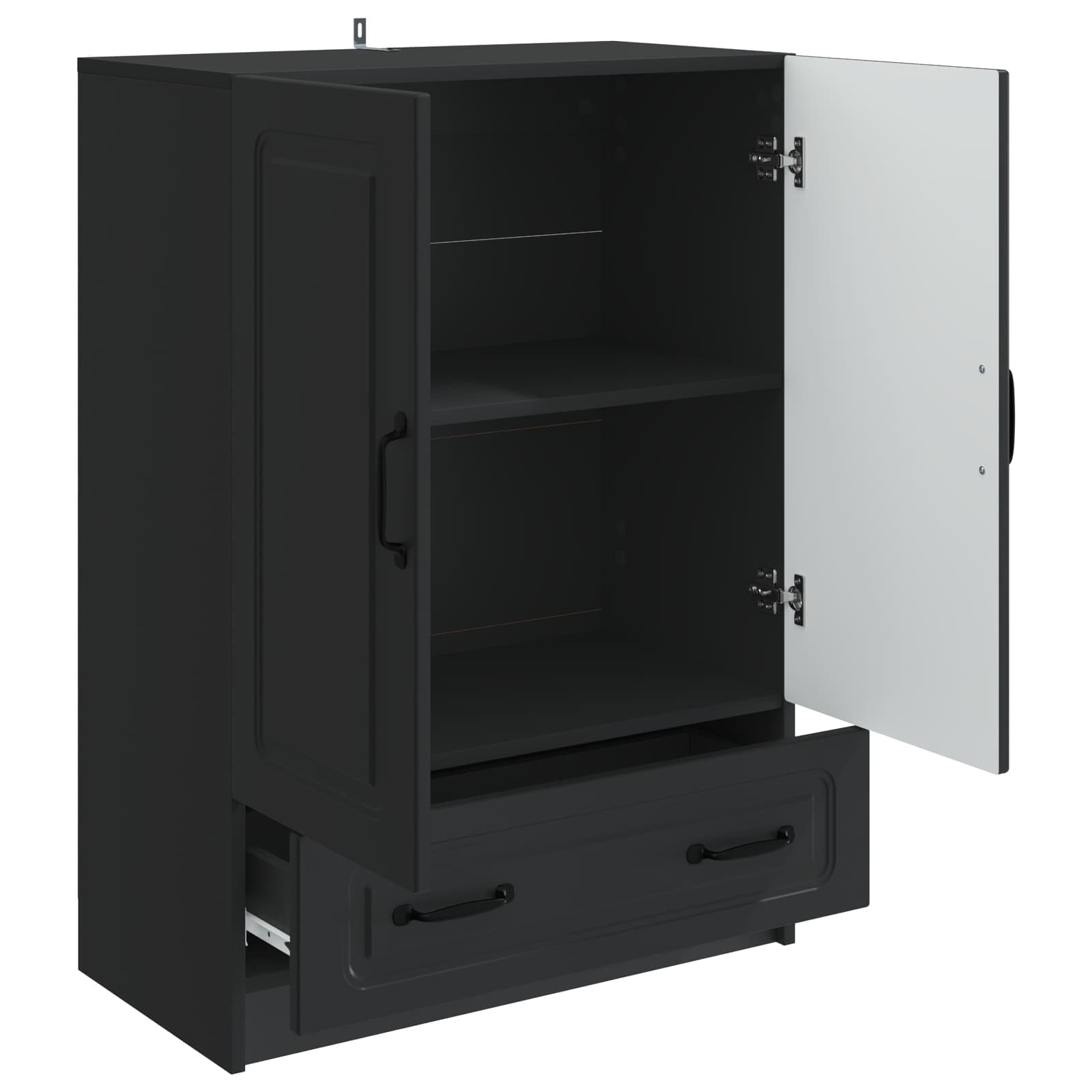 Kreveta s ladicama Crna 66 x 34,5 x 92 cm Konstruirano drvo