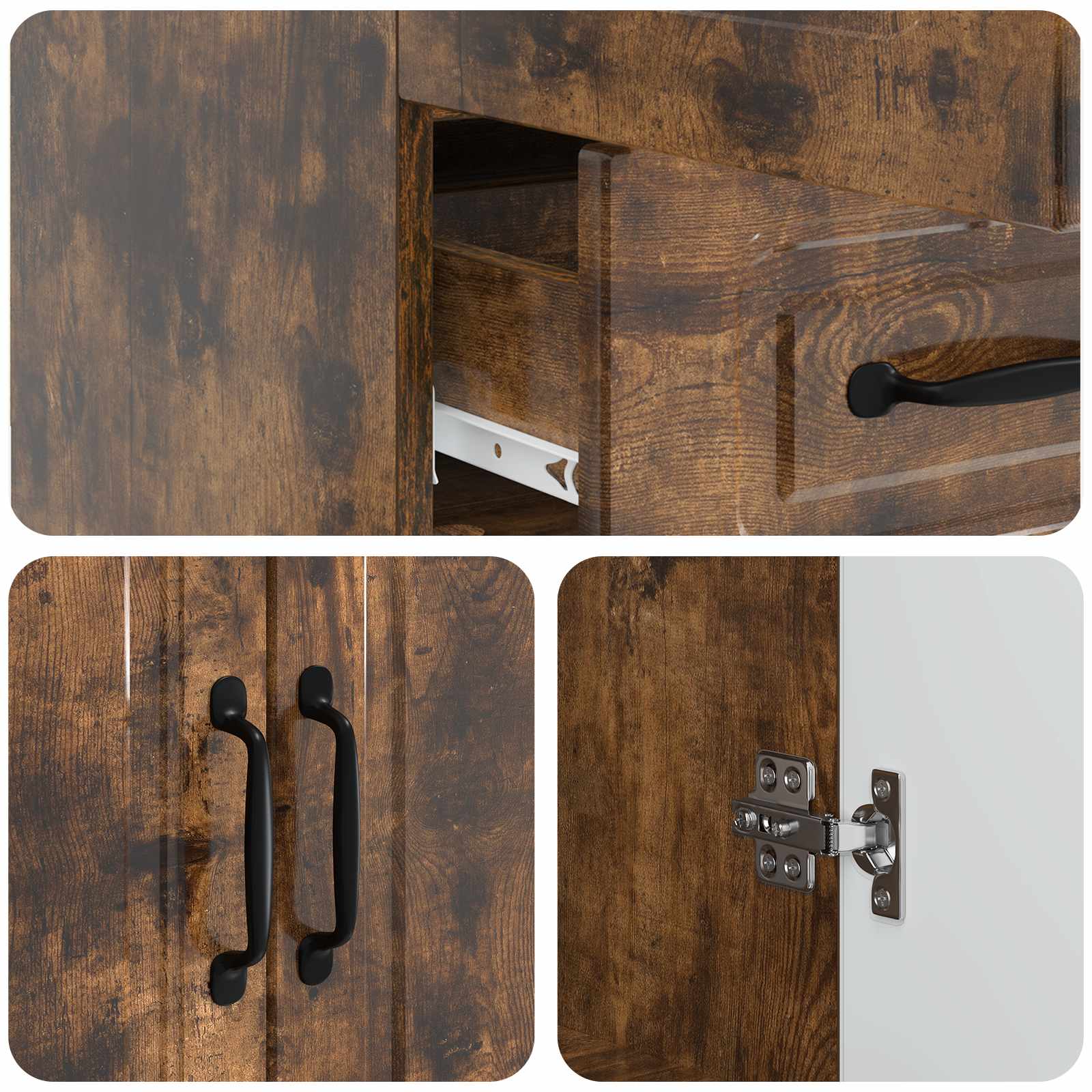 Kreveta Dimljeni hrast 66 x 34,5 x 92 cm Konstruirano drvo