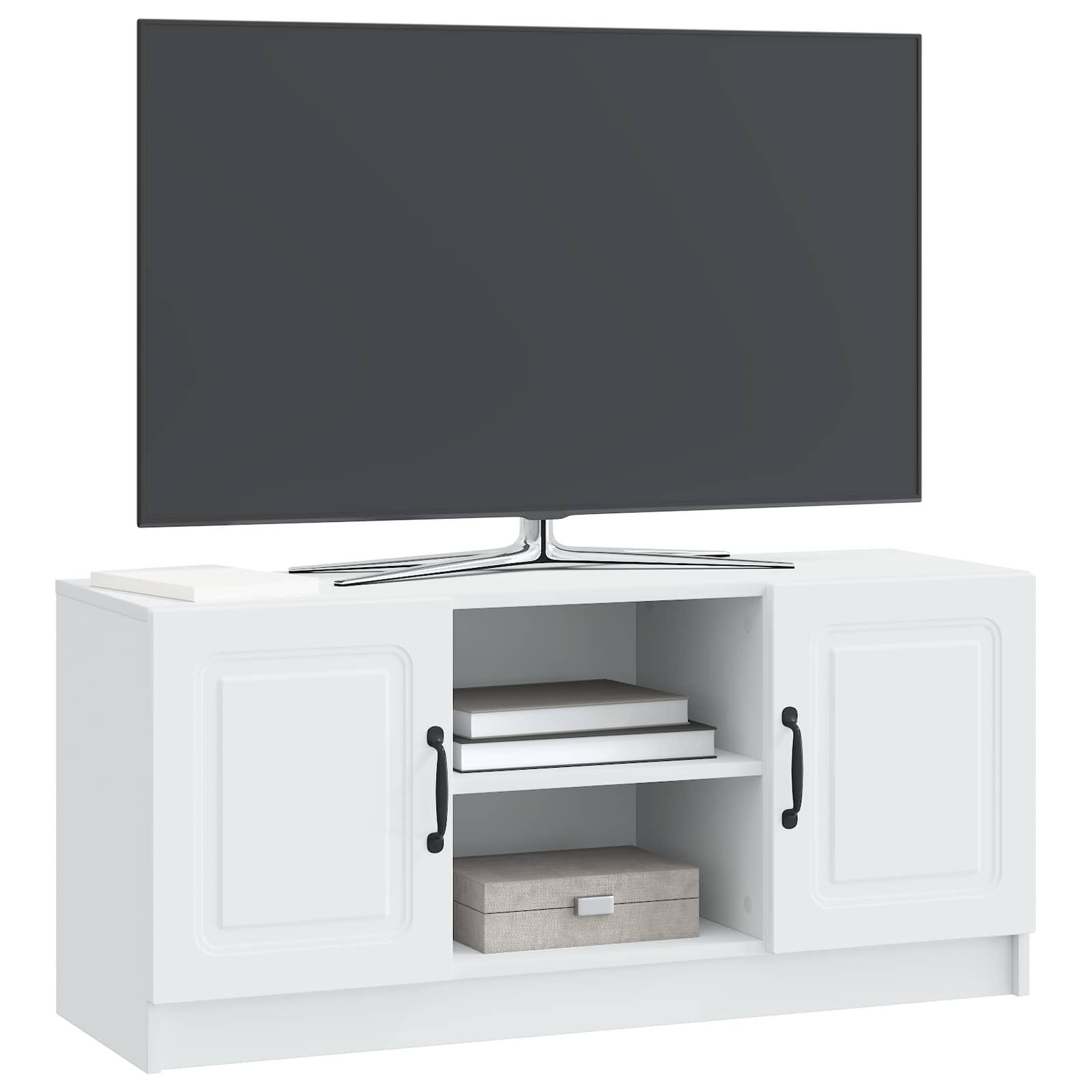 TV ormar Bijela 102 x 34,5 x 47 cm Konstruirano drvo