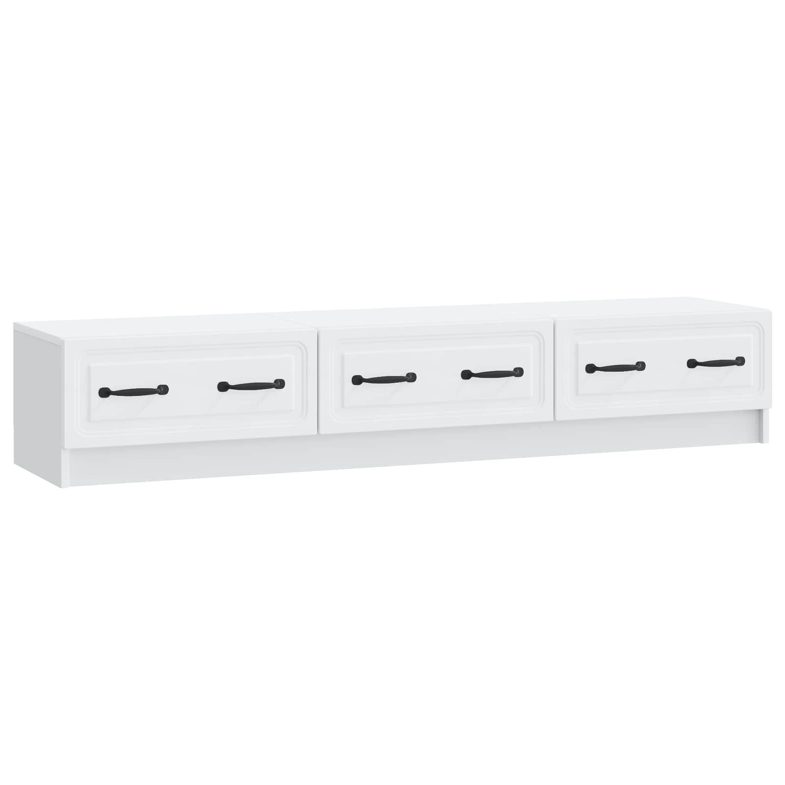 TV ormar s ladicama Bijela 147 x 34,5 x 27 cm Konstruirano drvo