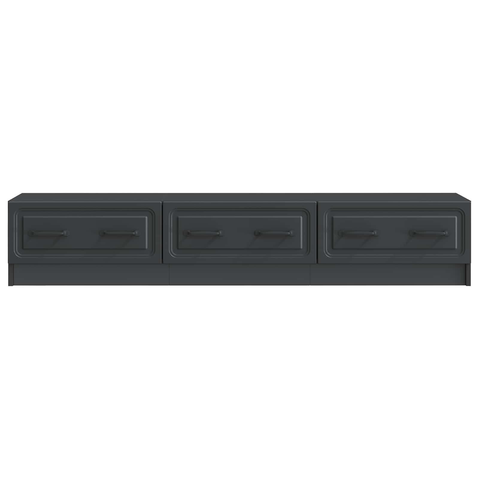 TV ormar s ladicama Crna 147 x 34,5 x 27 cm Konstruirano drvo